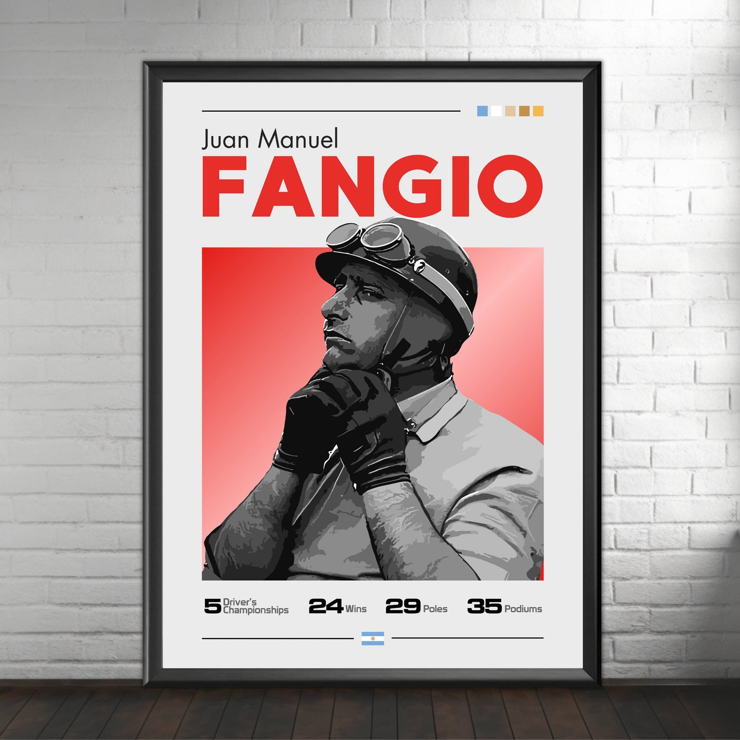 Juan Manuel Fangio Poster