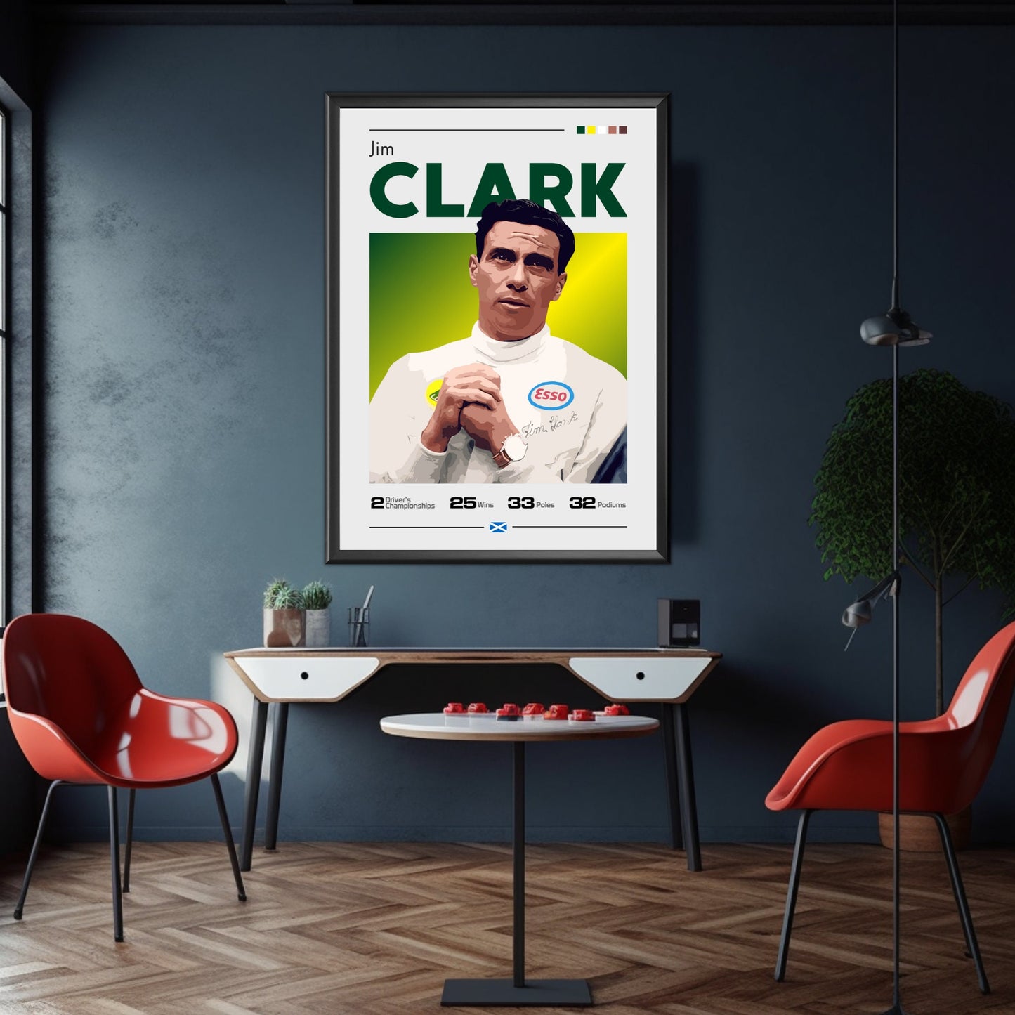 Jim Clark Poster, F1 Print