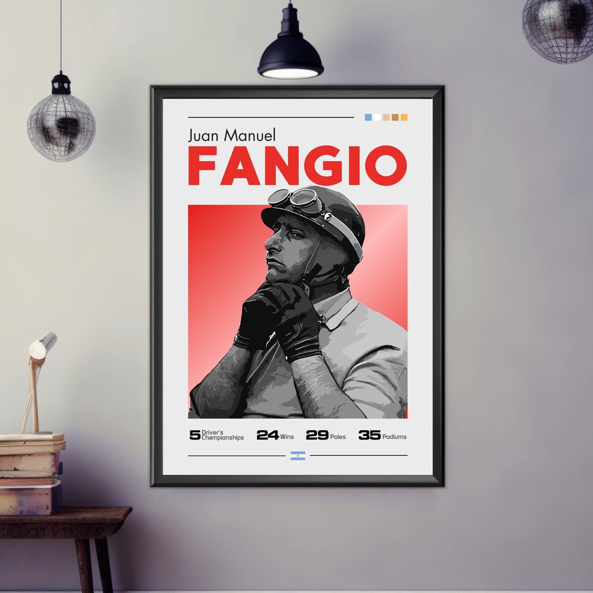 Juan Manuel Fangio Poster