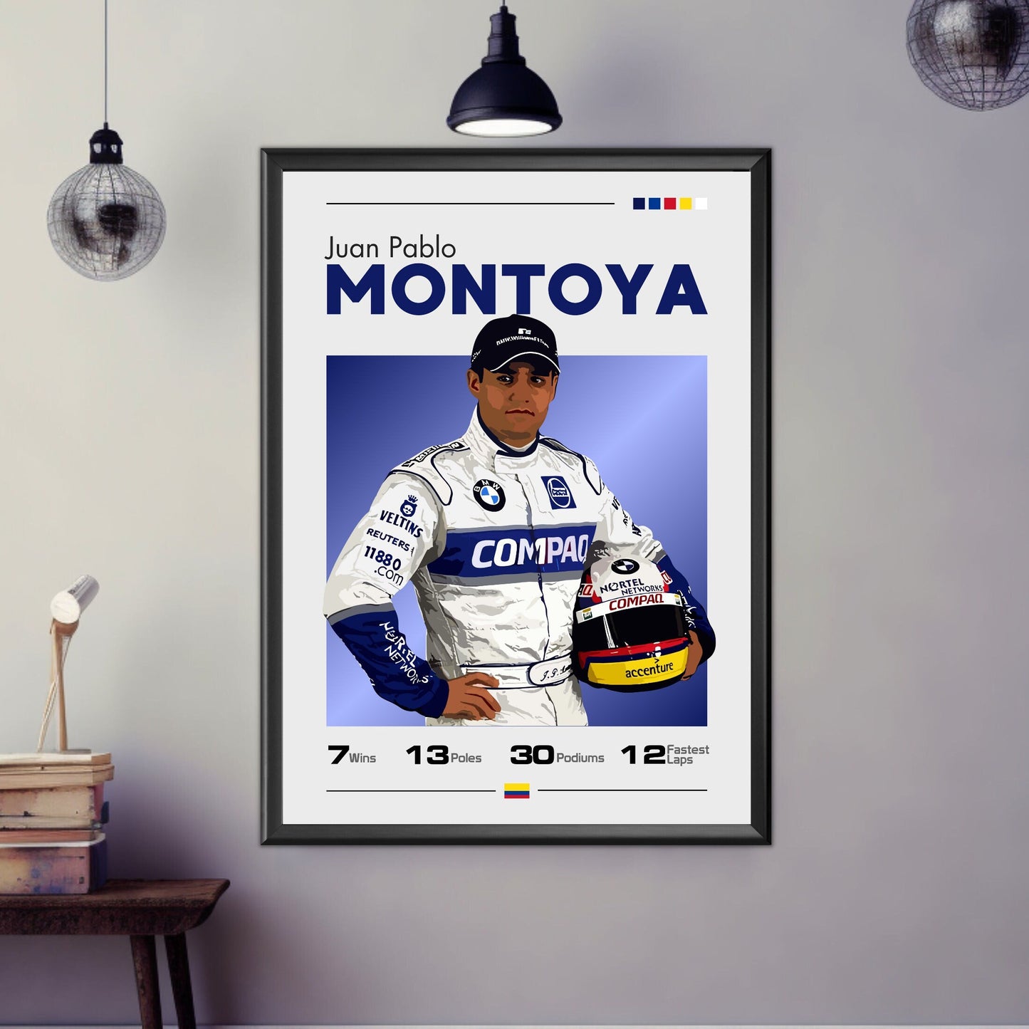 Juan Pablo Montoya Print