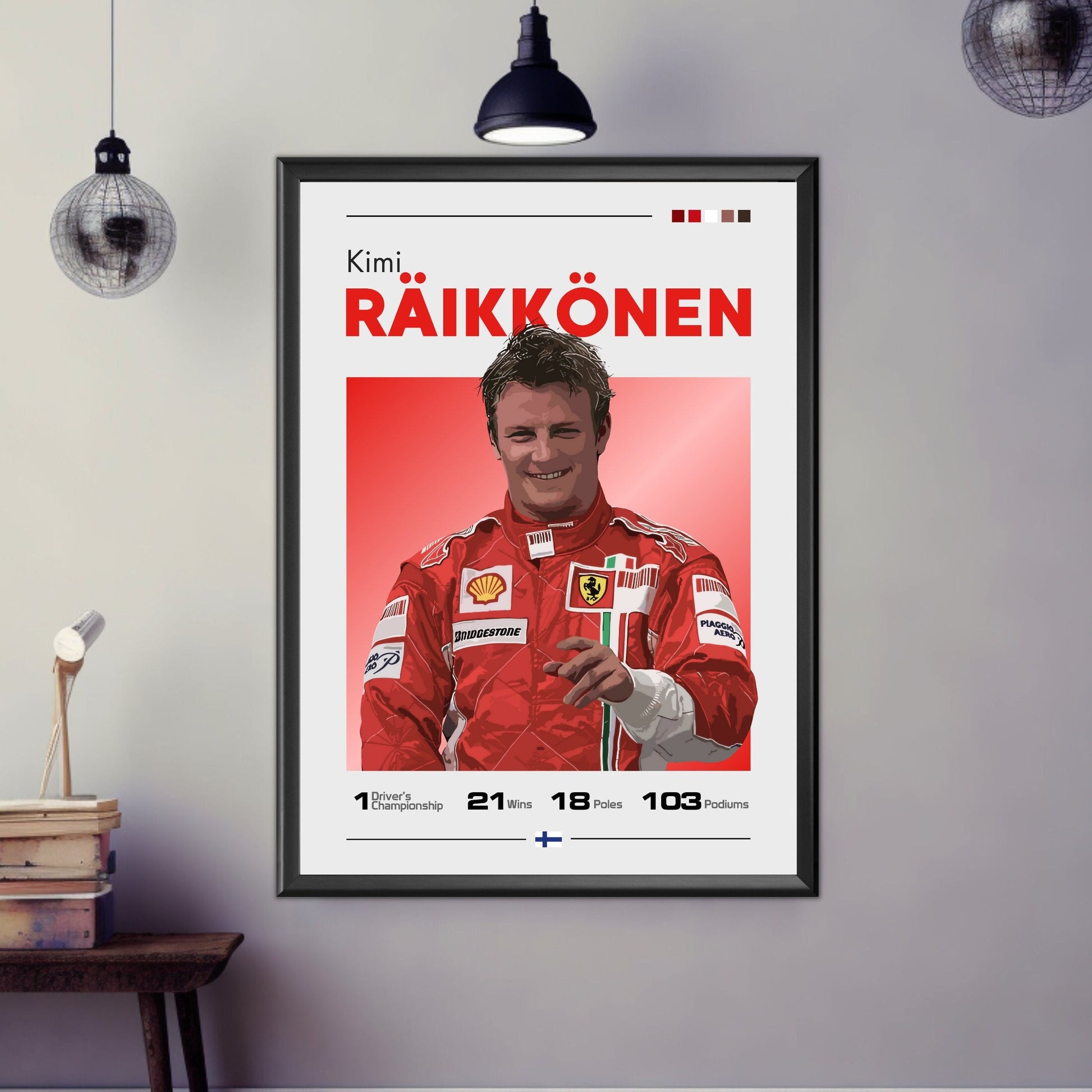 Kimi Raikkonen Print, F1 Print