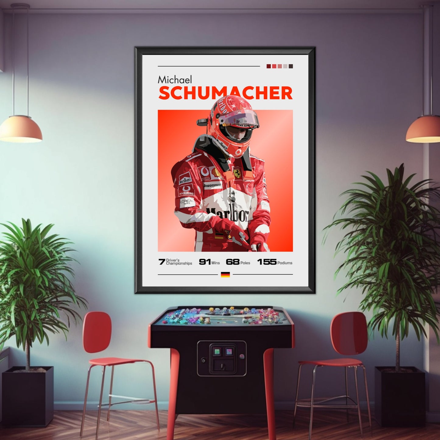 Michael Schumacher Ferrari F1 Poster