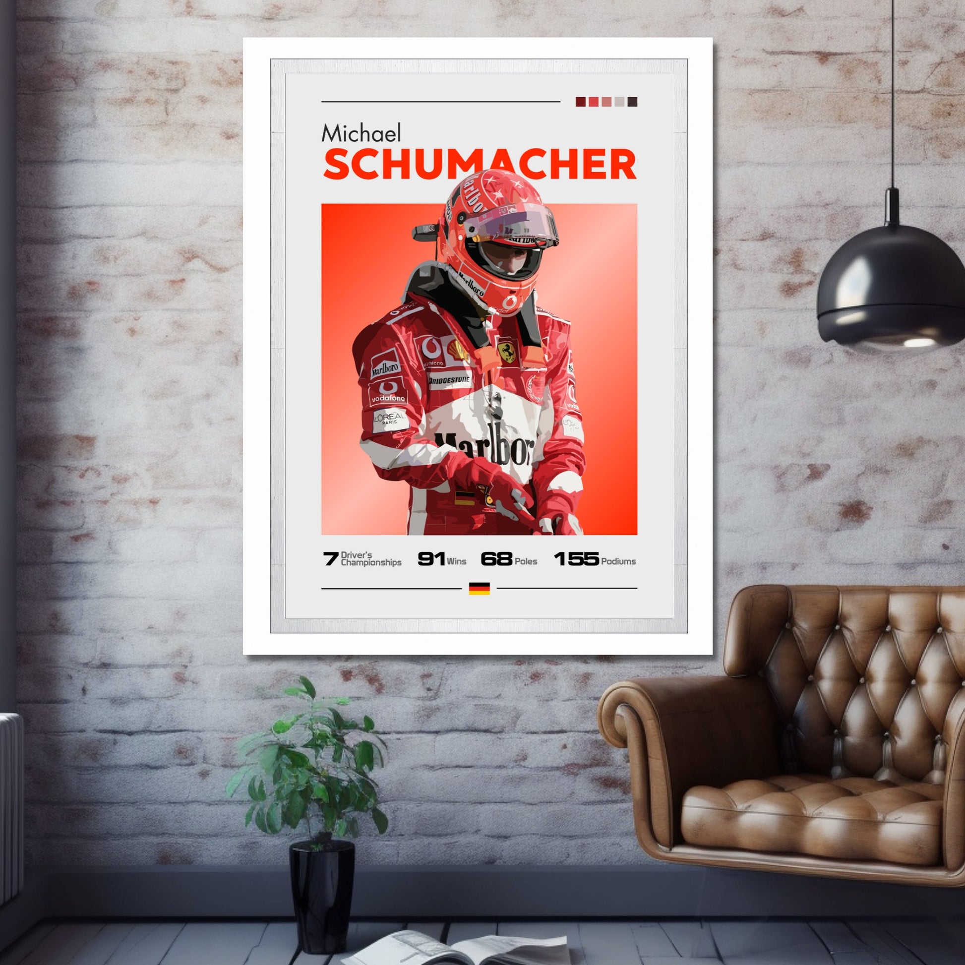 Michael Schumacher Ferrari F1 Poster