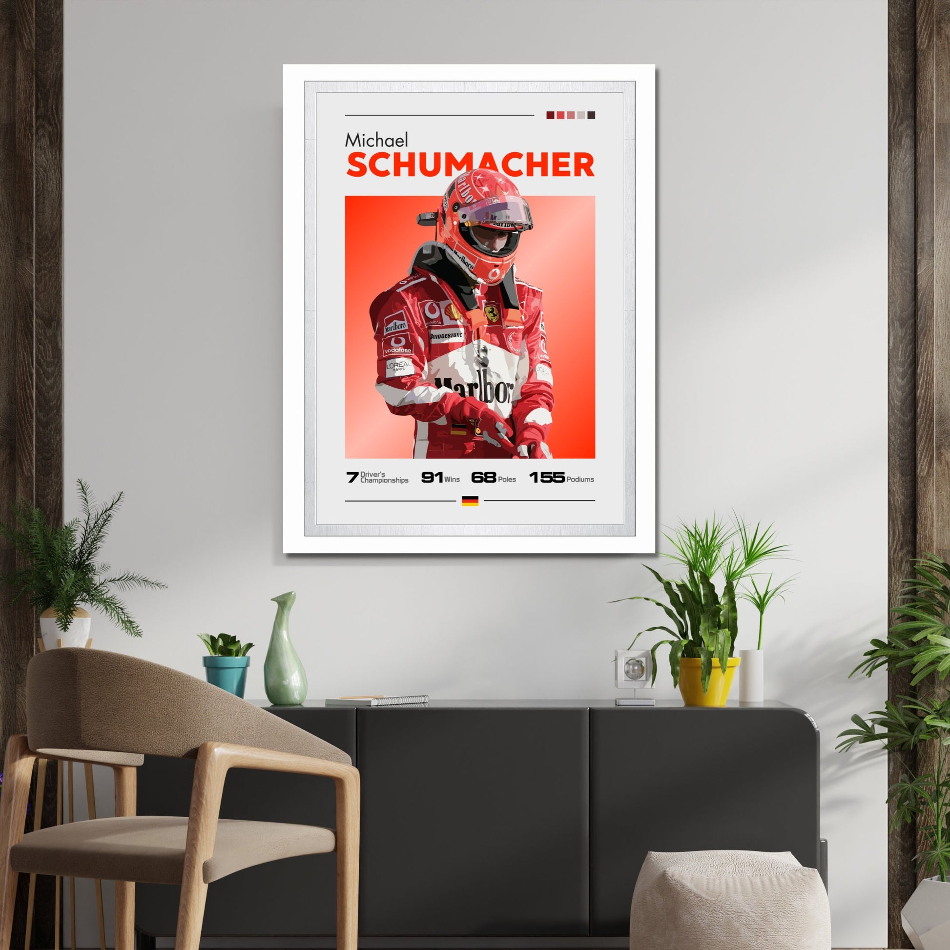 Michael Schumacher Ferrari F1 Poster