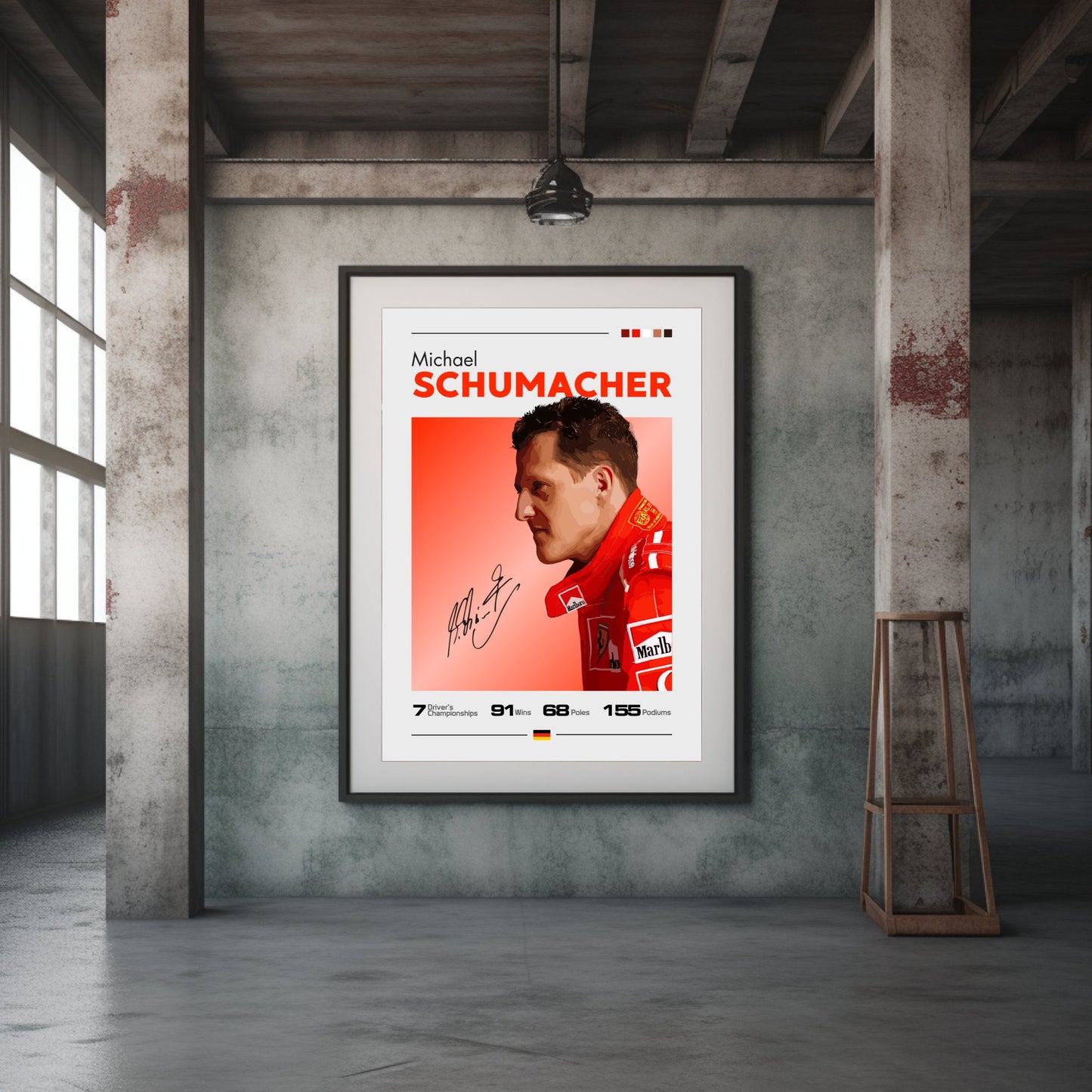 Michael Schumacher Print, Ferrari F1