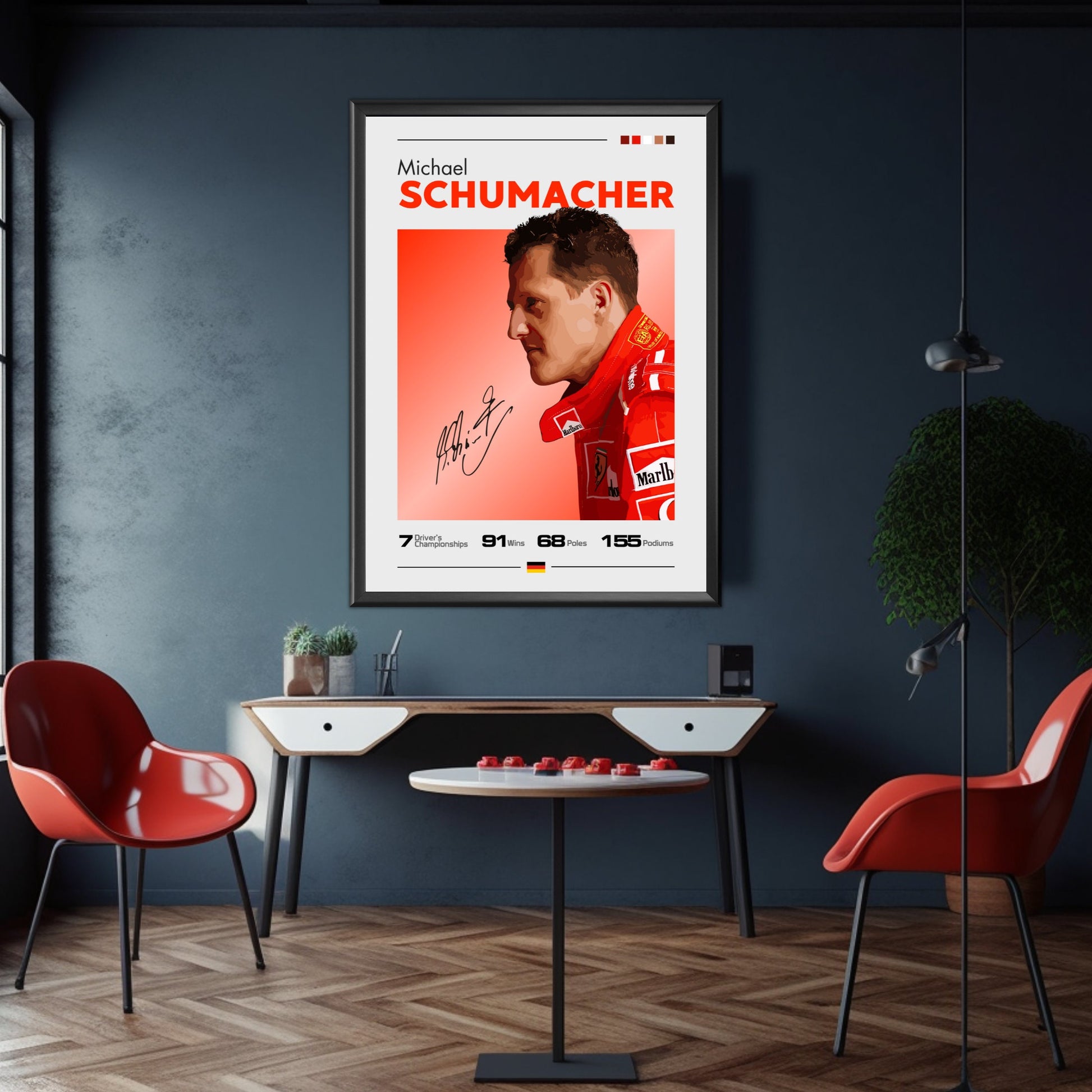 Michael Schumacher Print, Ferrari F1