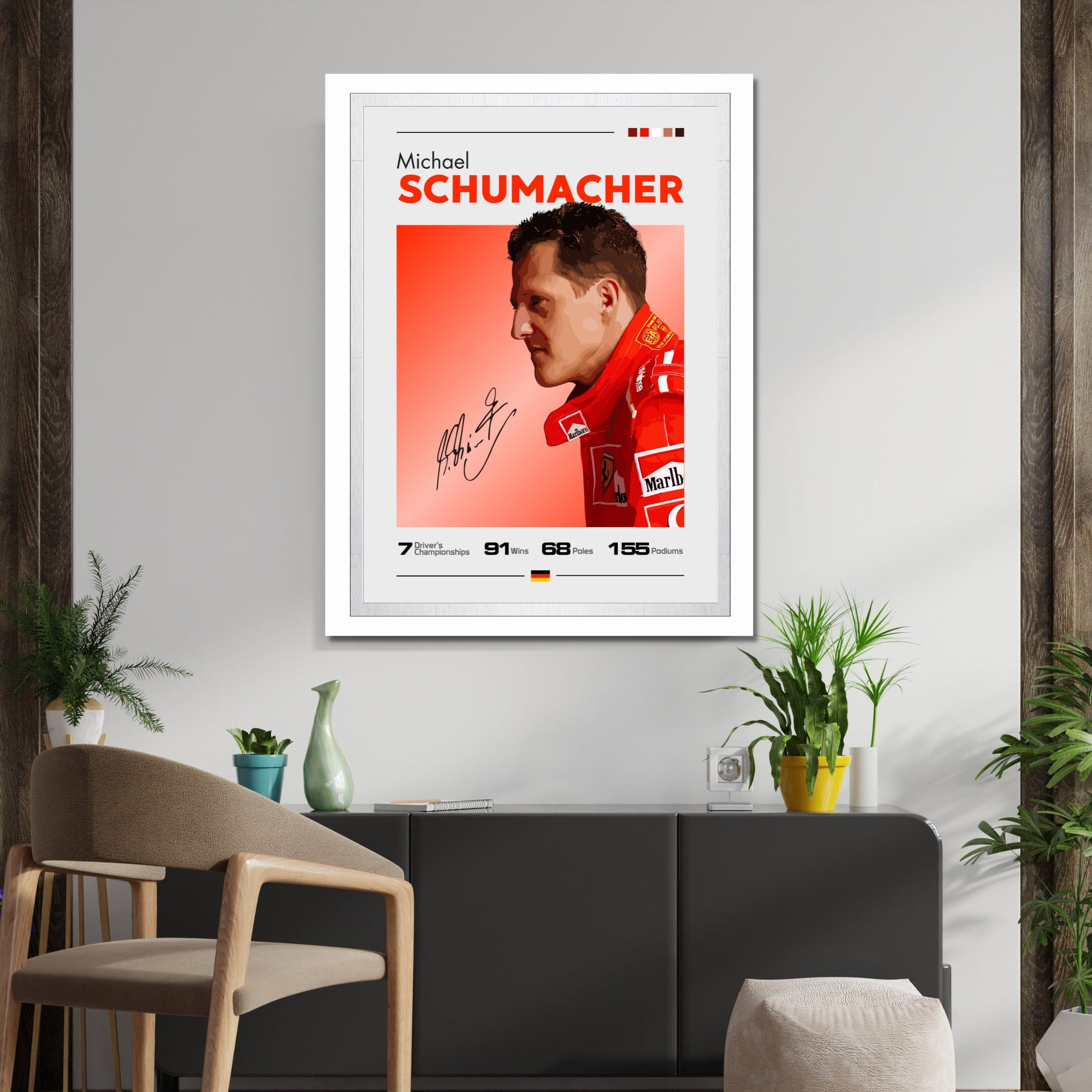 Michael Schumacher Print, Ferrari F1