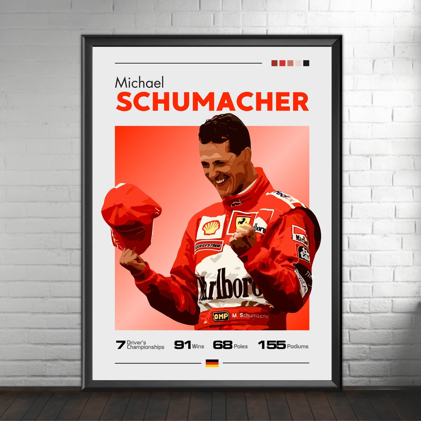 Michael Schumacher Print, F1