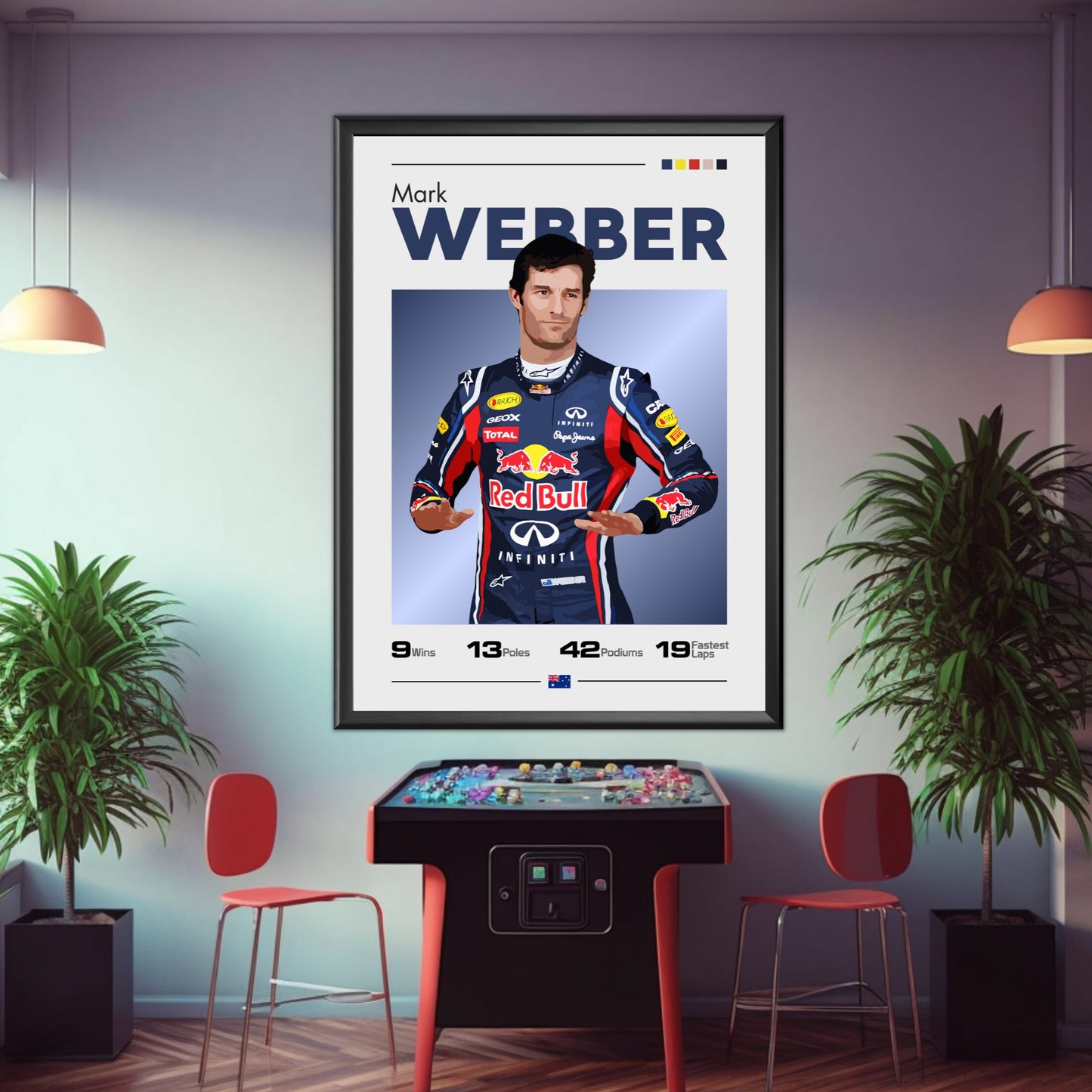 Mark Webber Poster, F1