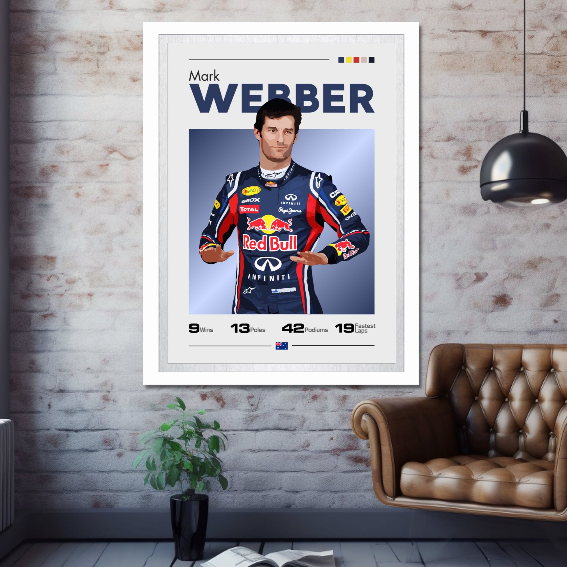 Mark Webber Poster, F1