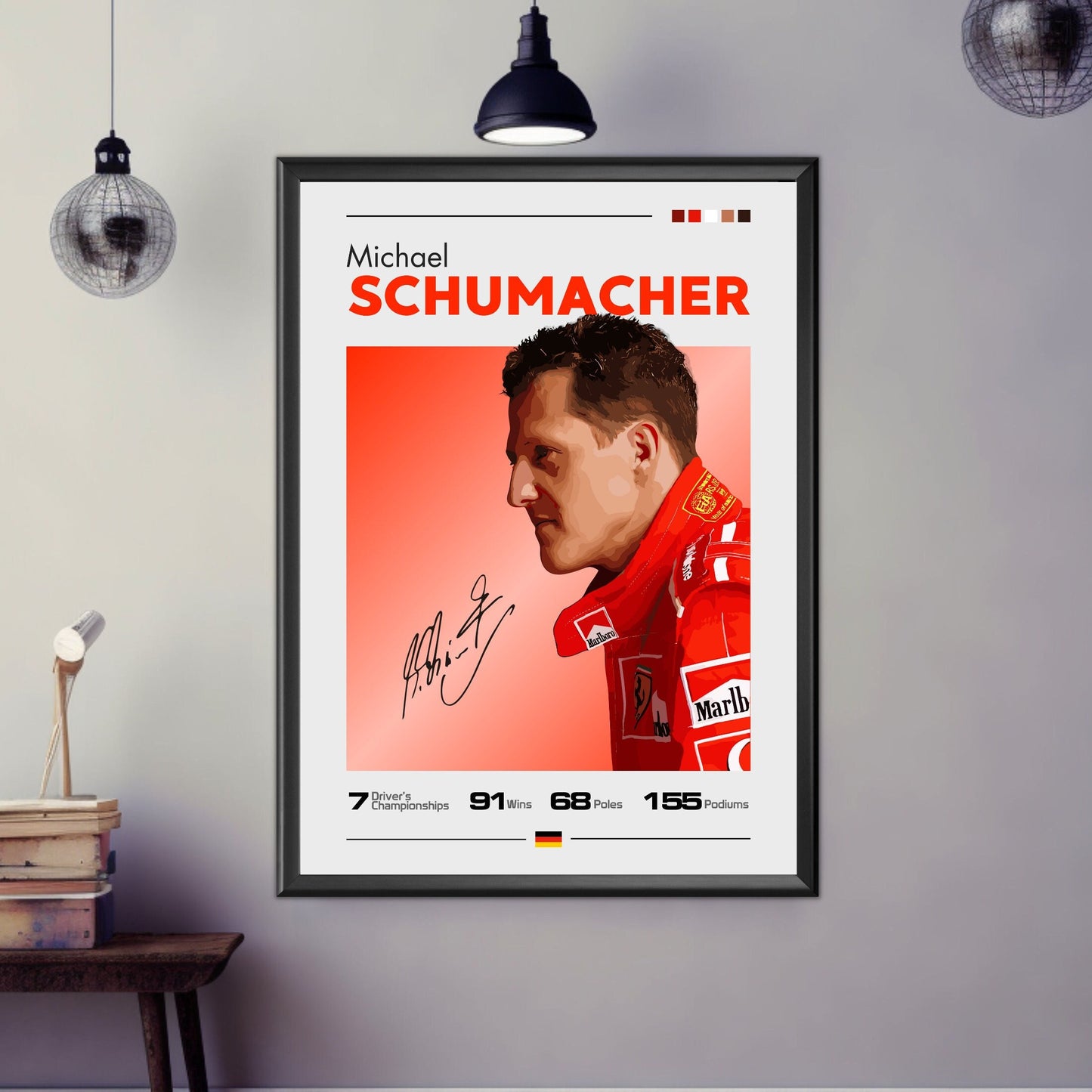 Michael Schumacher Print, Ferrari F1