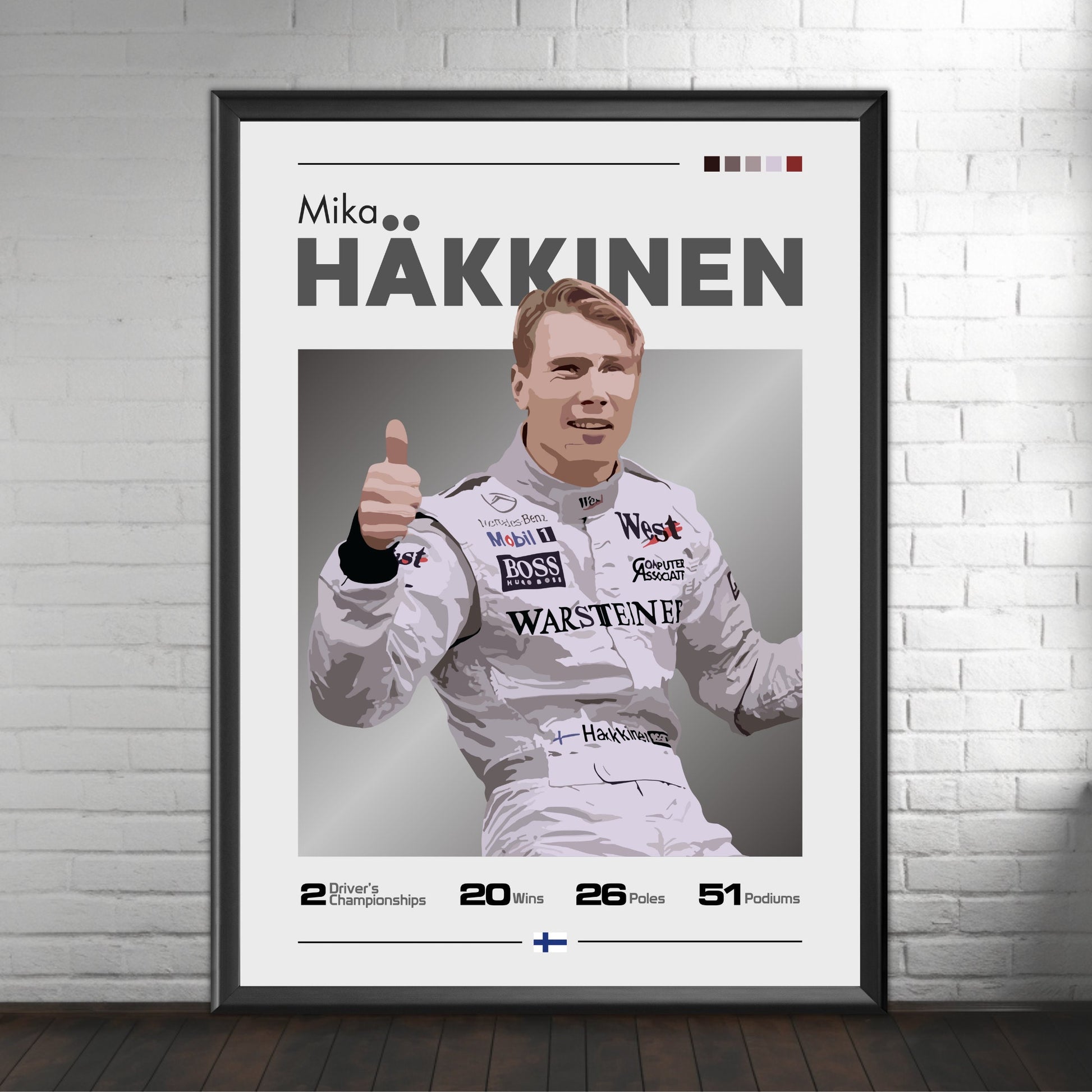 Mika Hakkinen Poster, F1