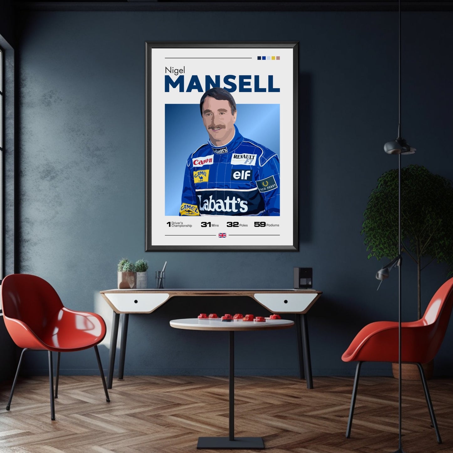 Nigel Mansell Poster, F1