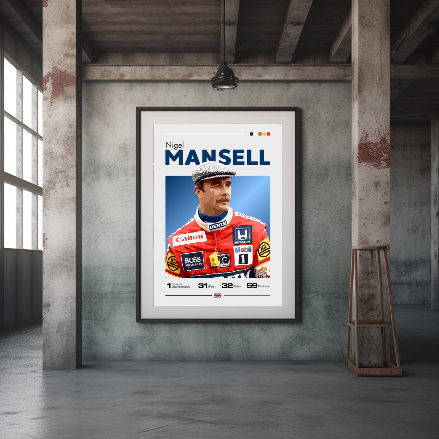 Nigel Mansell Poster, F1