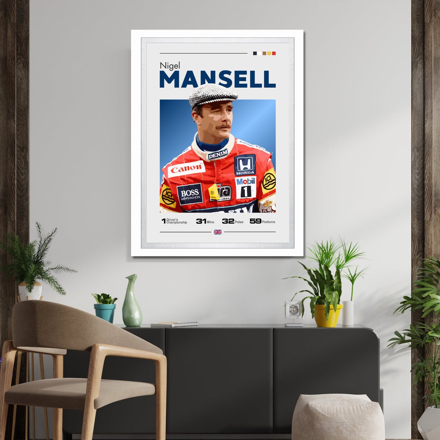 Nigel Mansell Poster, F1