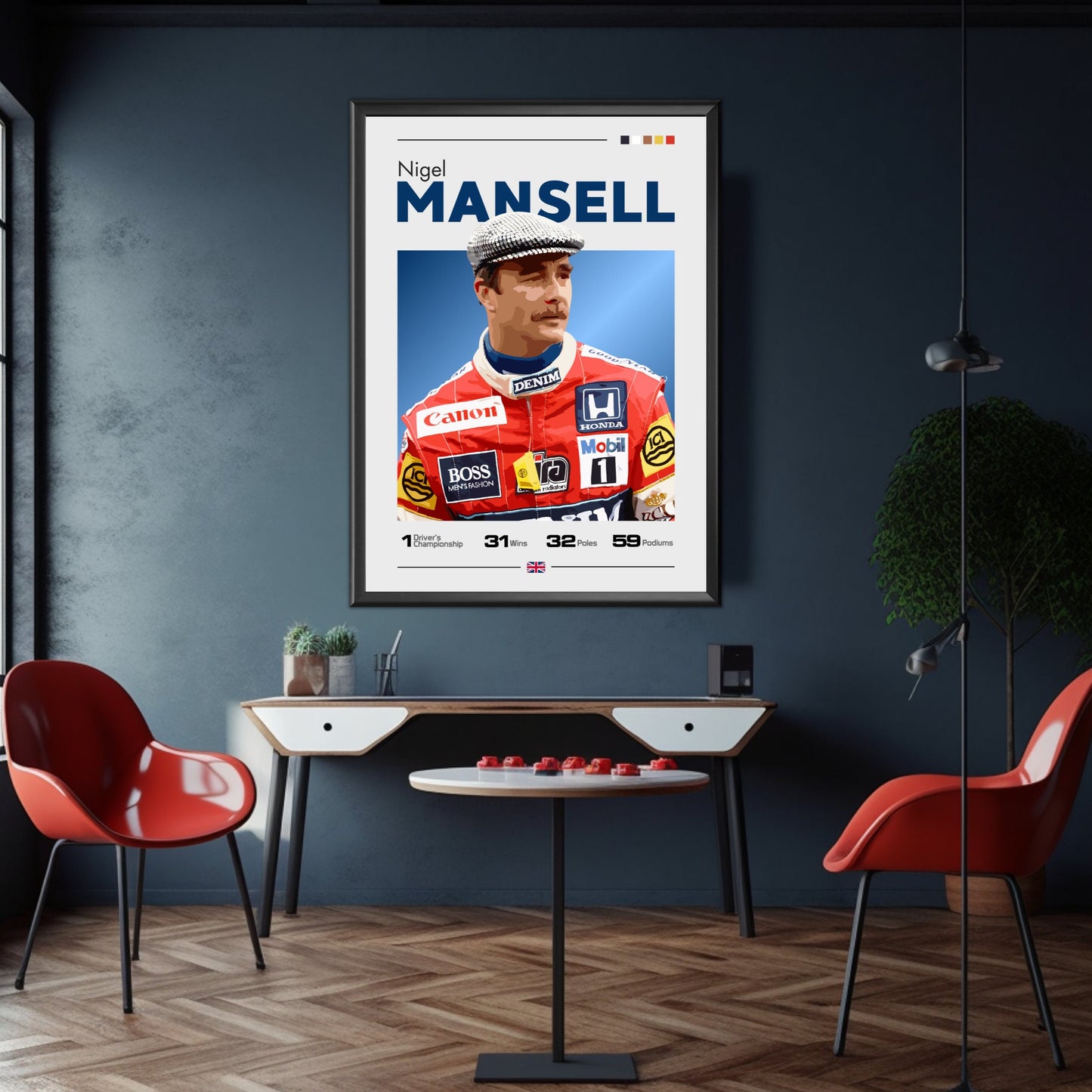 Nigel Mansell Poster, F1