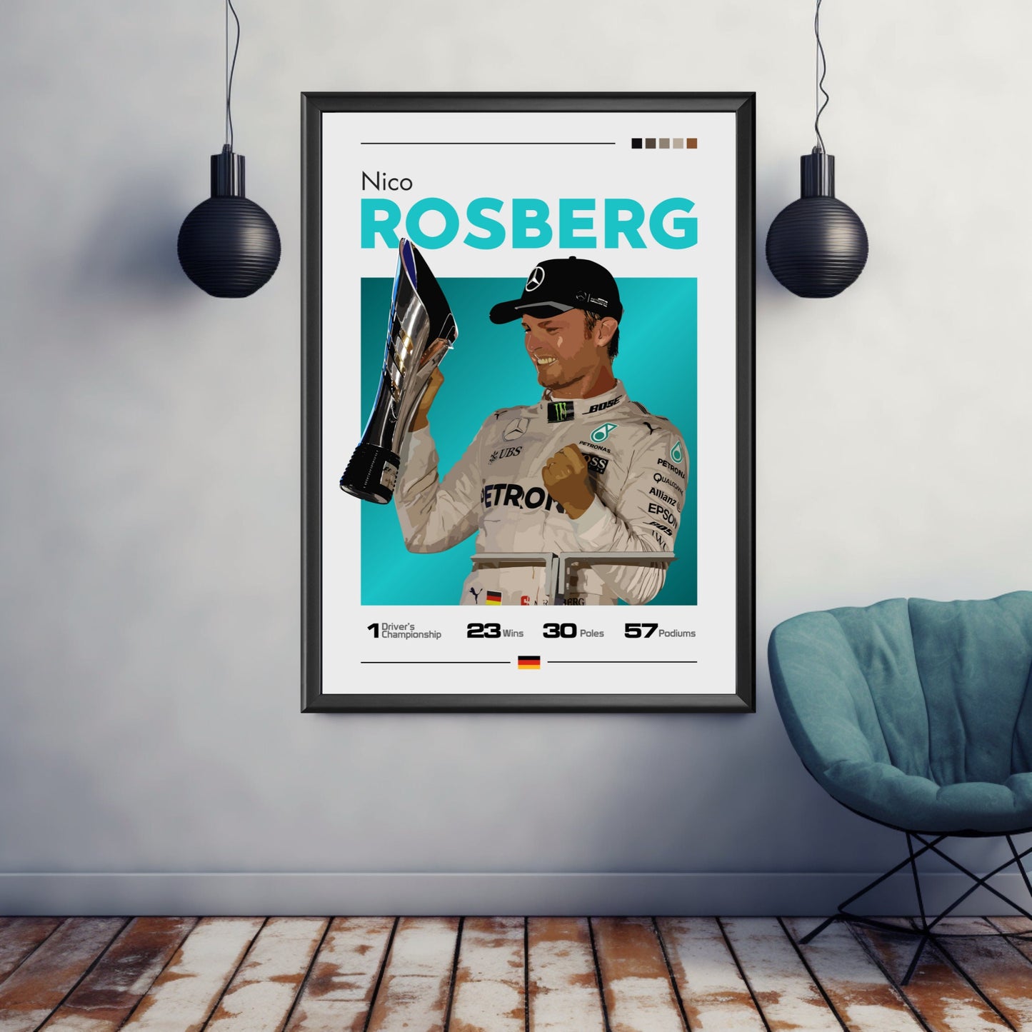 Nico Rosberg Print, F1