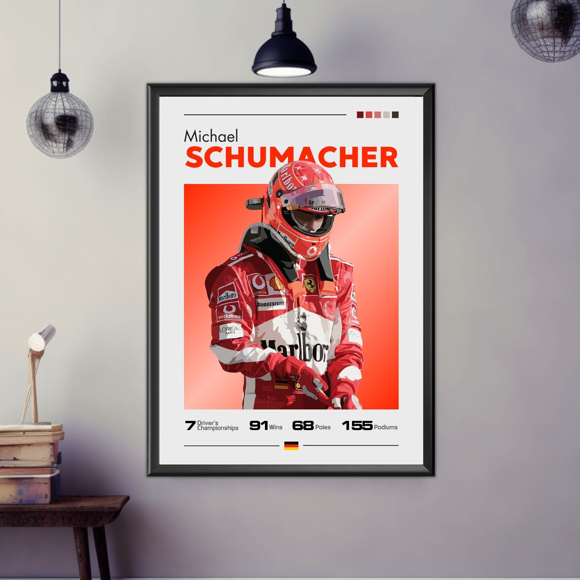 Michael Schumacher Ferrari F1 Poster