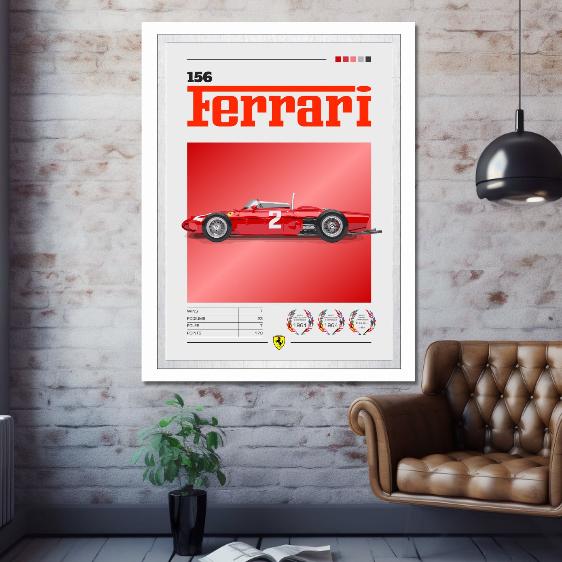 Ferrari 156 F1 Poster