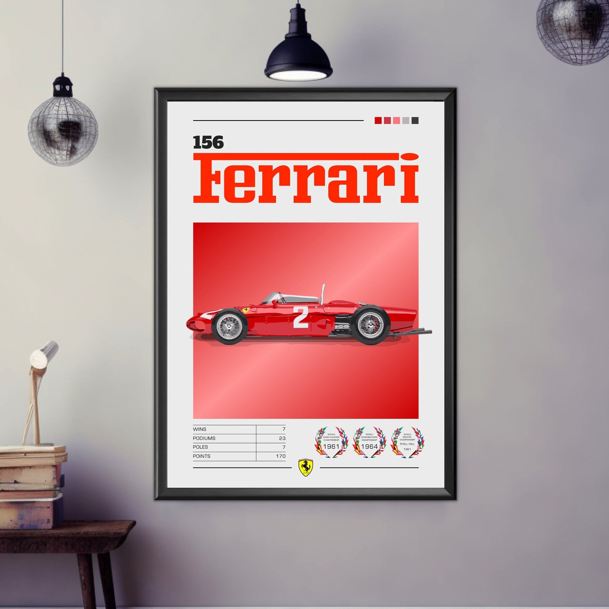 Ferrari 156 F1 Poster