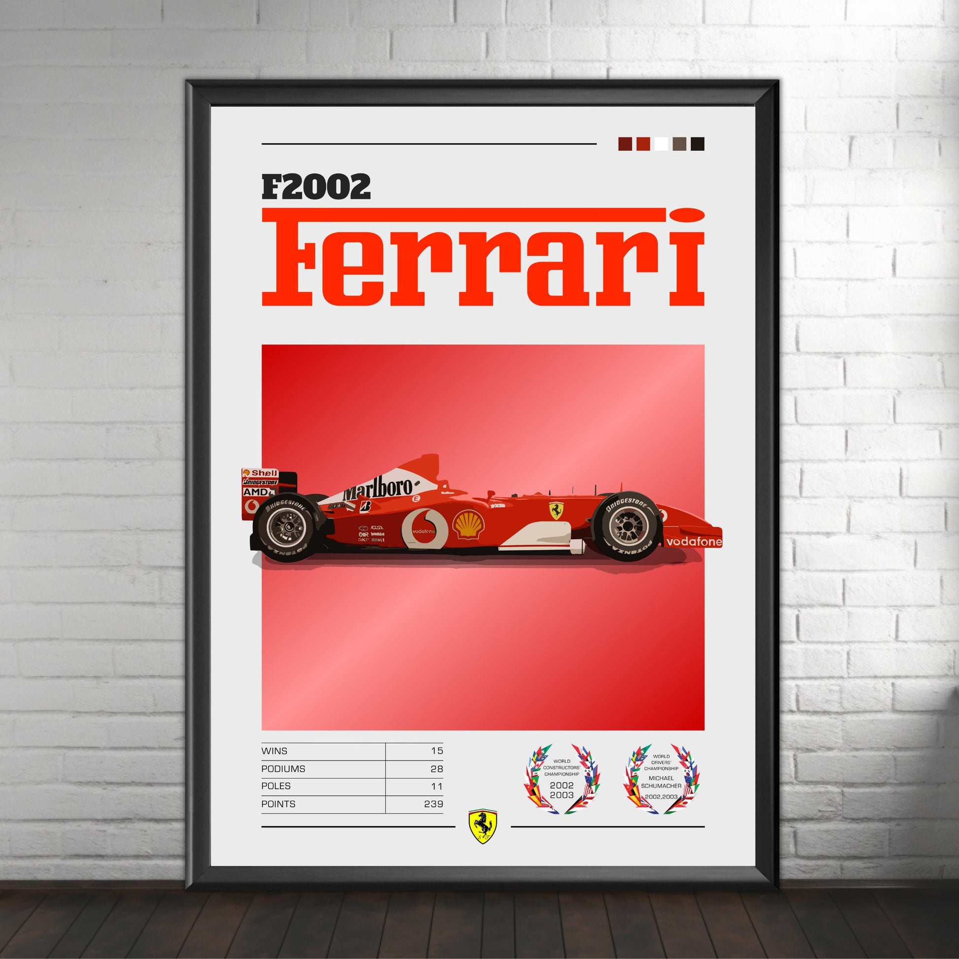 Ferrari F2002 Poster