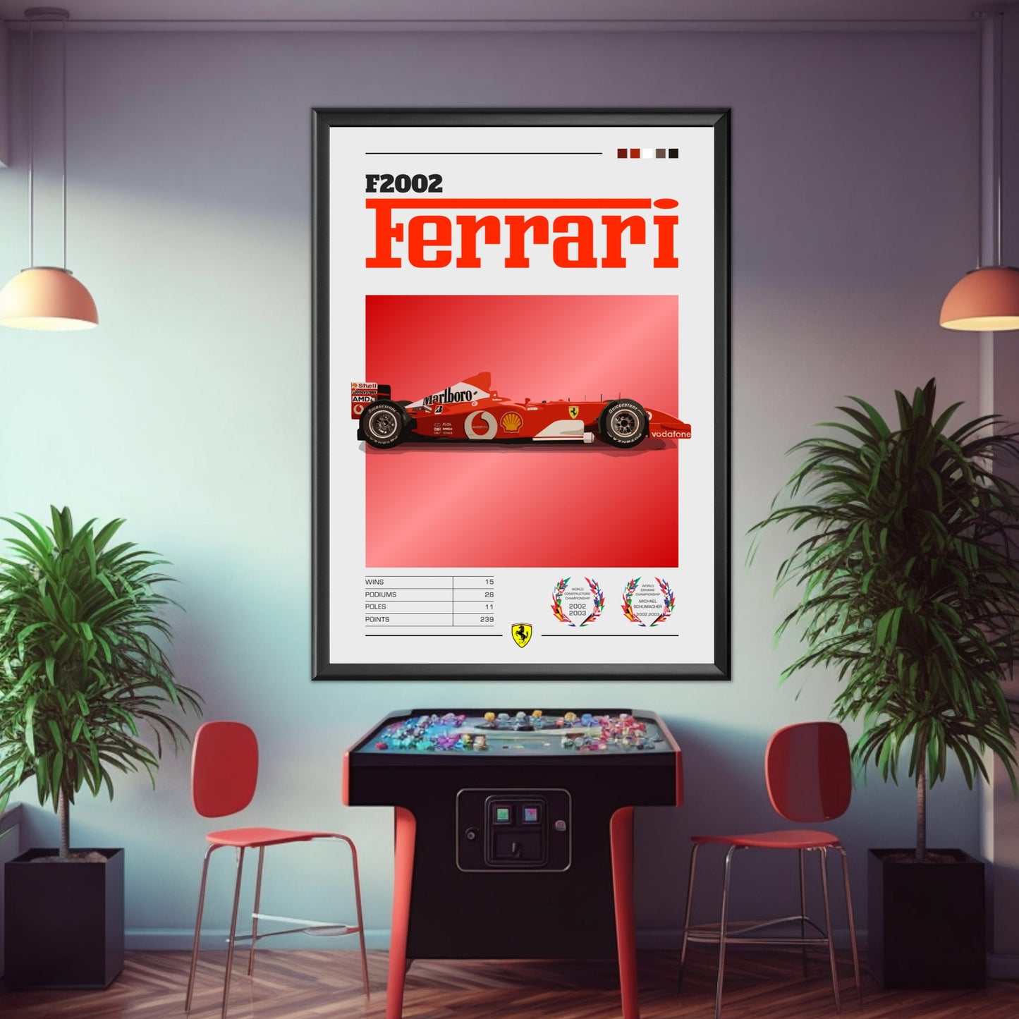 Ferrari F2002 Poster