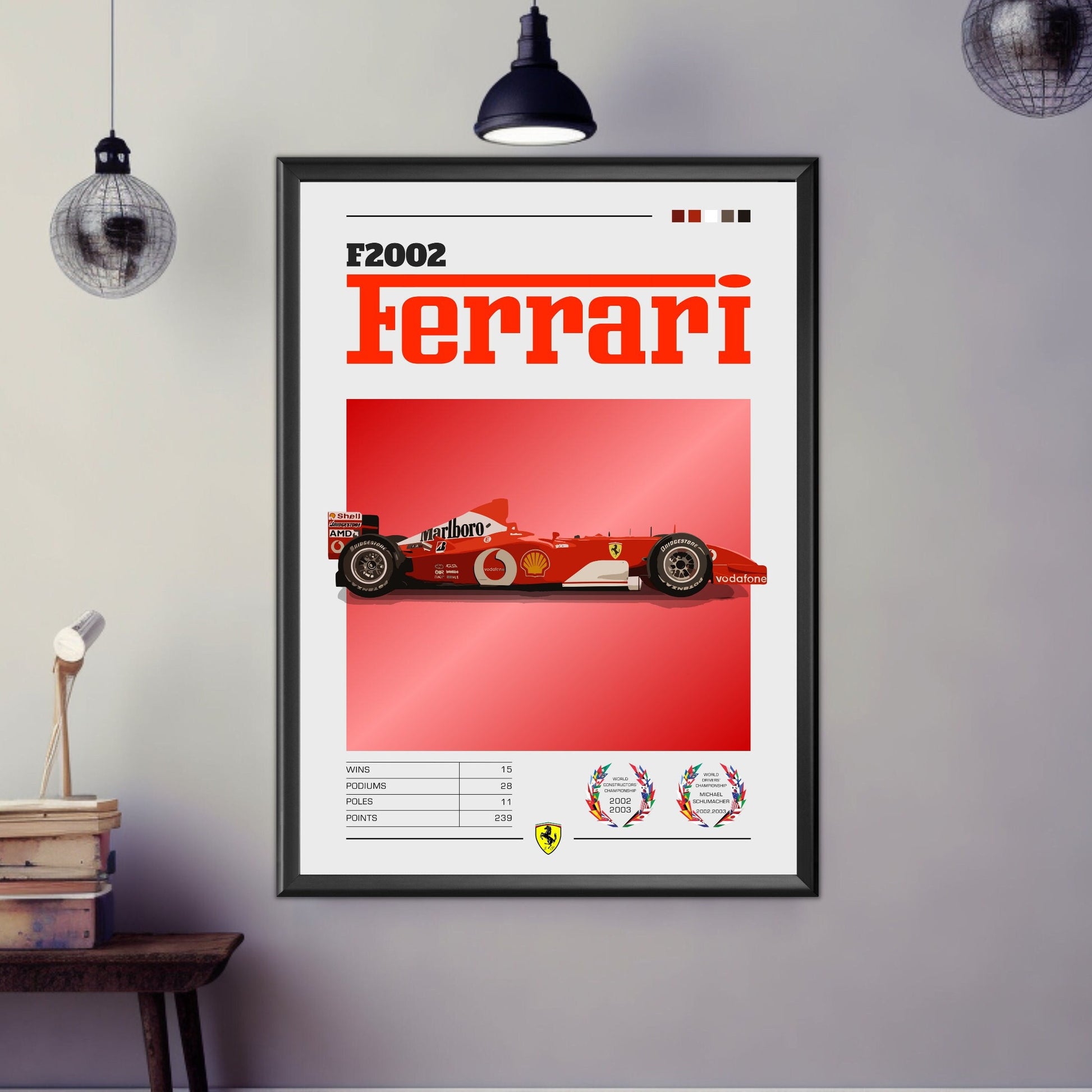 Ferrari F2002 Poster