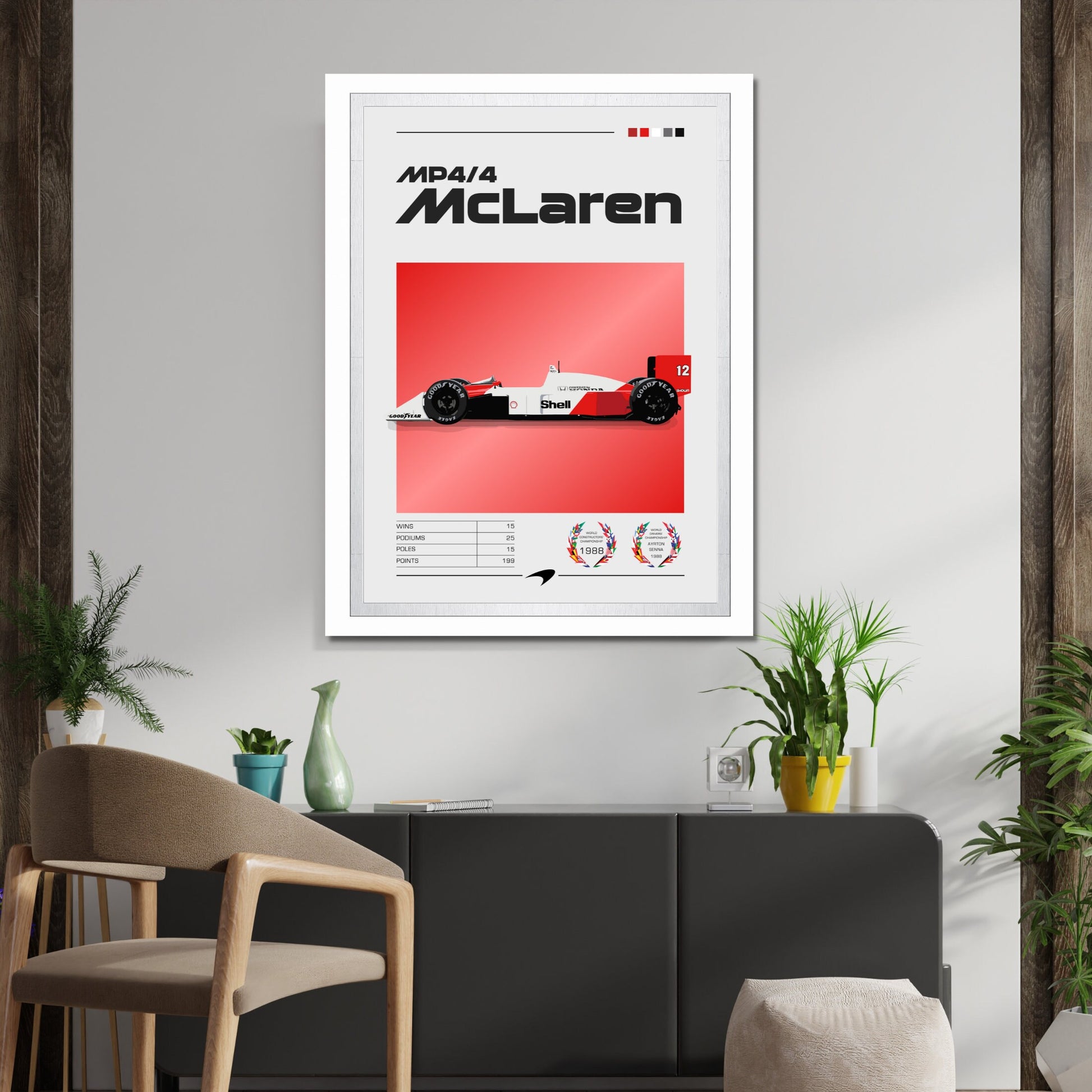 McLaren MP4/4 F1 Poster