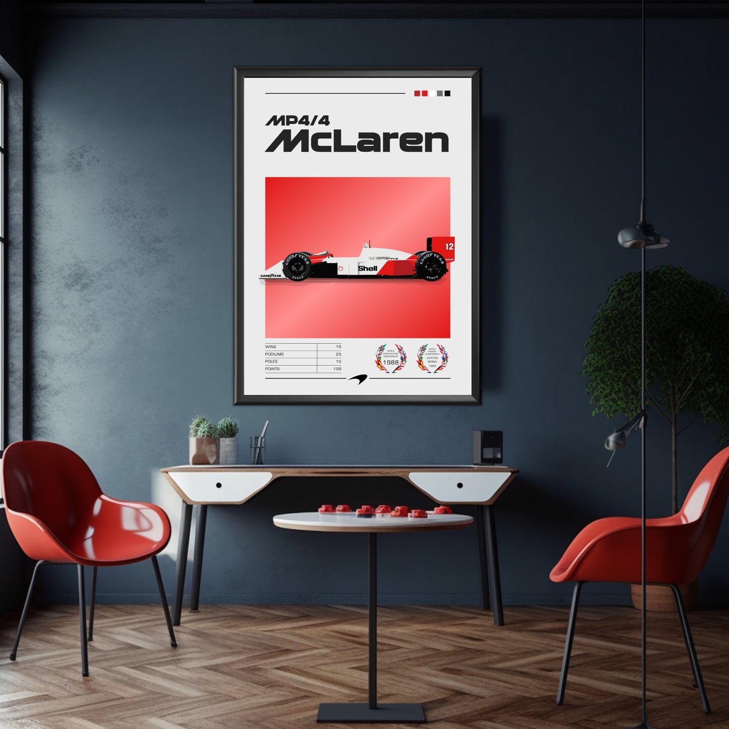 McLaren MP4/4 F1 Poster