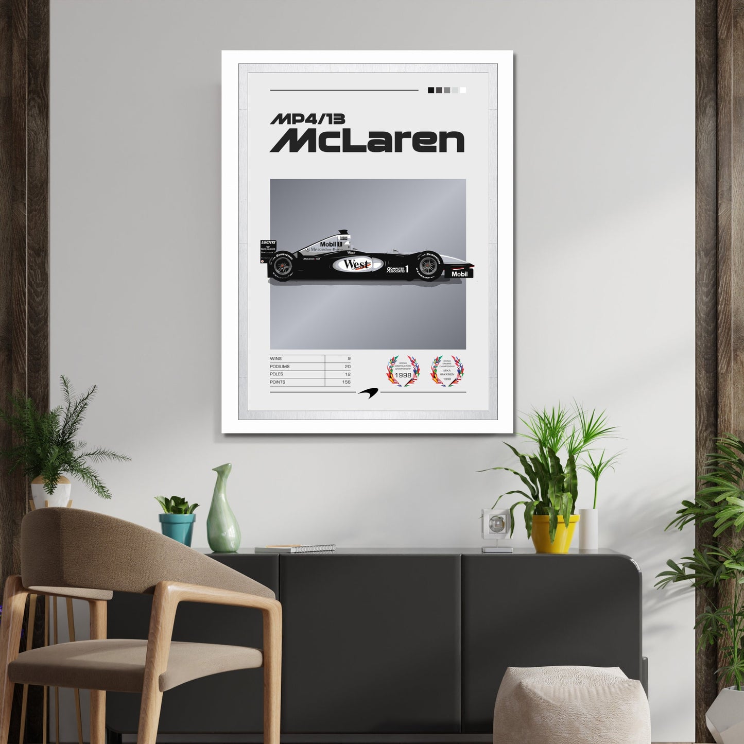 McLaren MP4/13 Formula 1 Poster