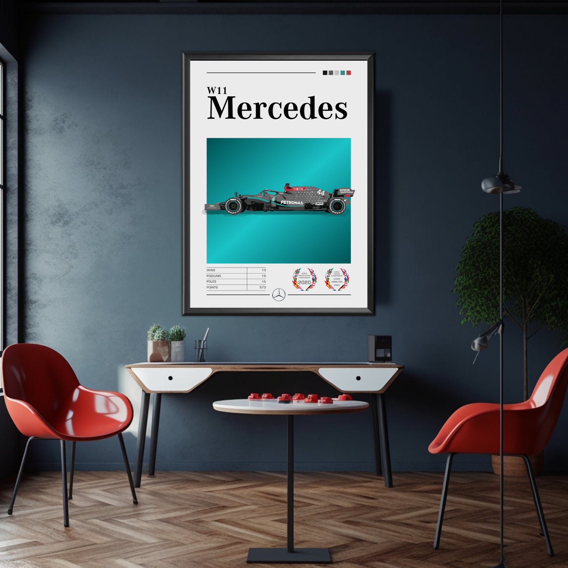 Mercedes-AMG W11 F1 Poster