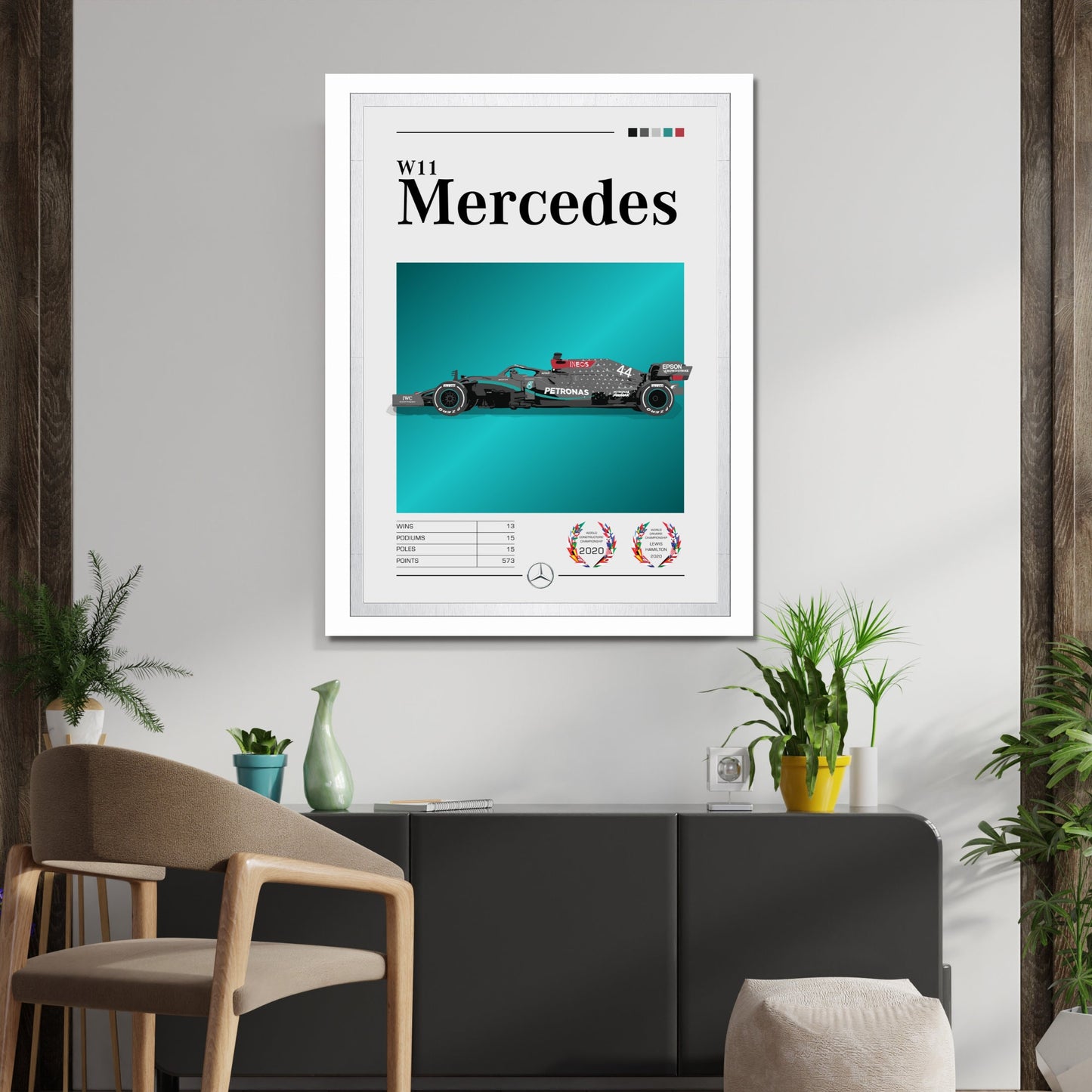 Mercedes-AMG W11 F1 Poster