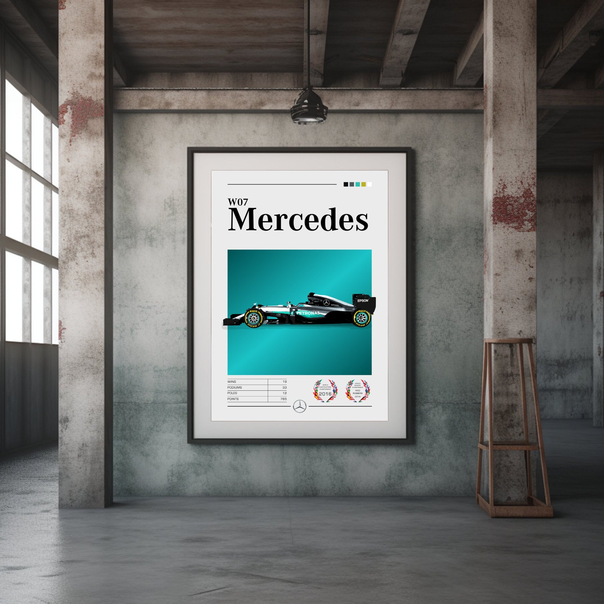 Mercedes-AMG W07 Poster