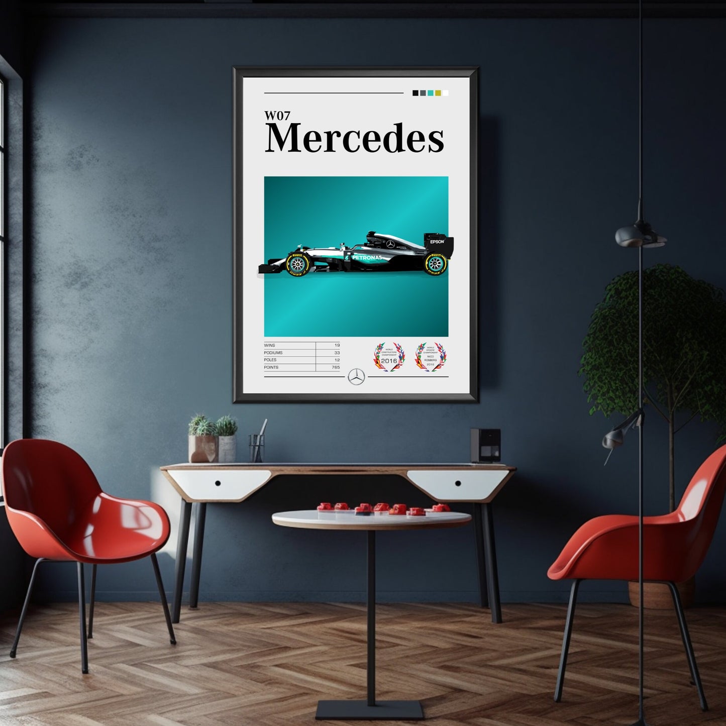 Mercedes-AMG W07 Poster