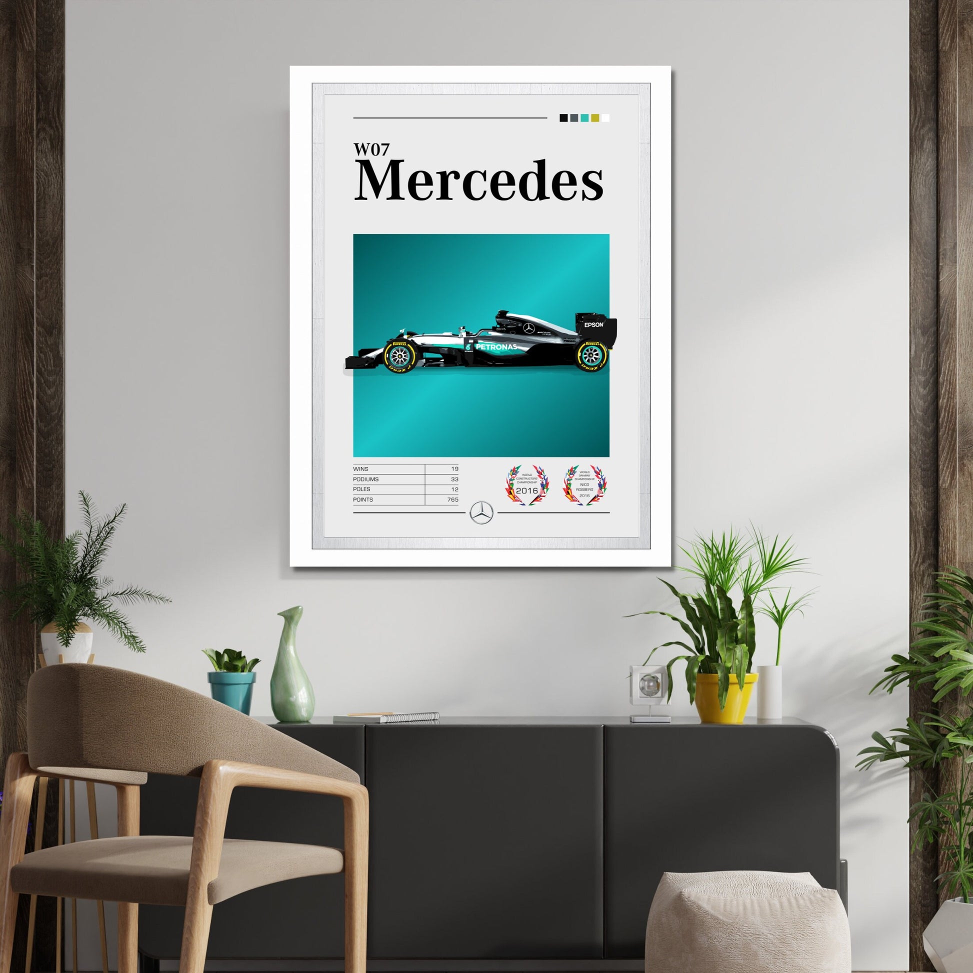 Mercedes-AMG W07 Poster