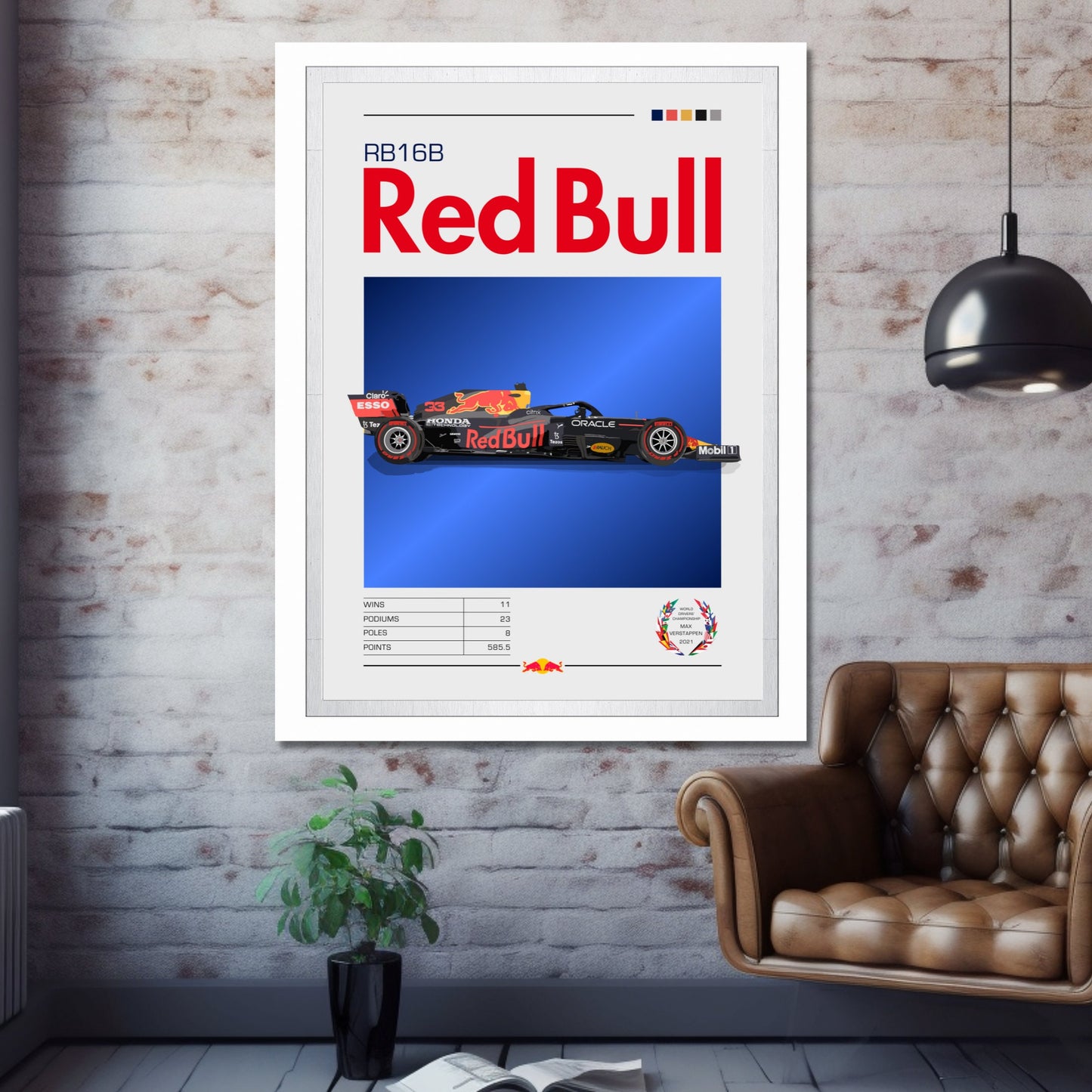 F1 Red Bull RB16B Print