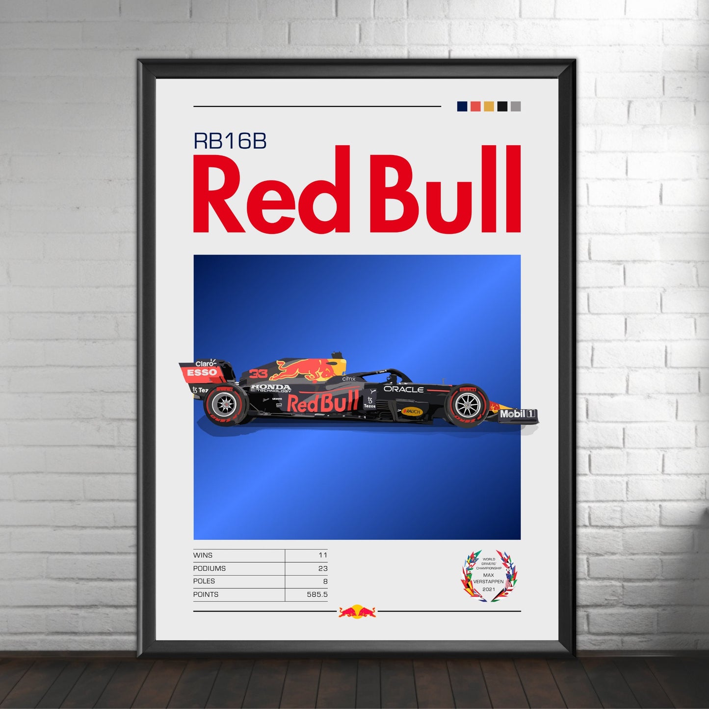 F1 Red Bull RB16B Print