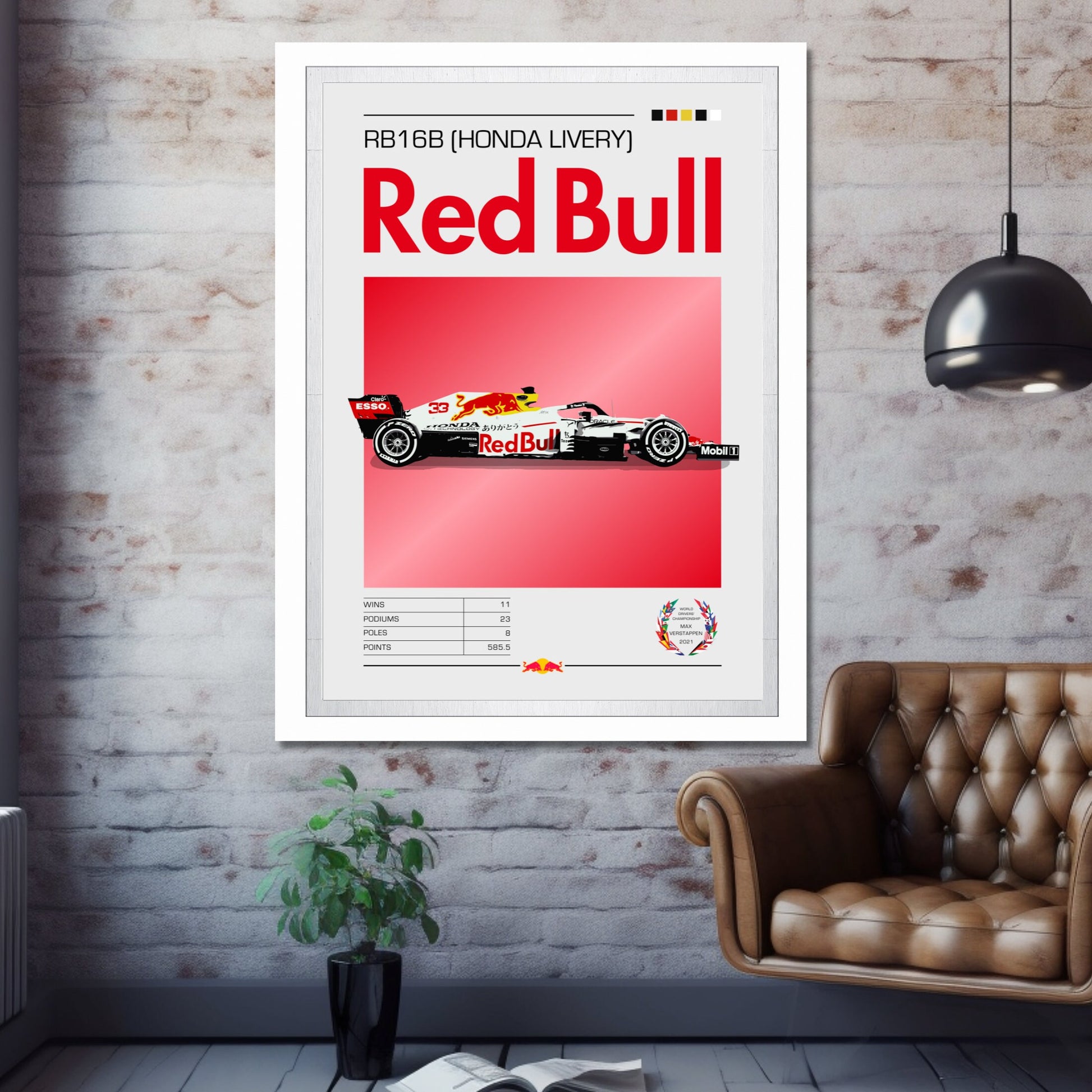 Red Bull RB16B Formula 1 Poster