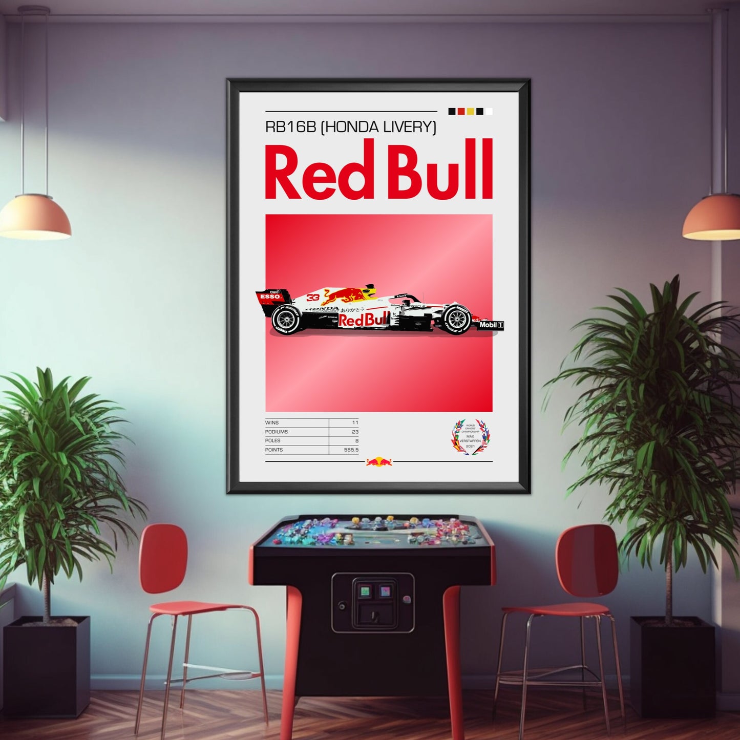 Red Bull RB16B Formula 1 Poster