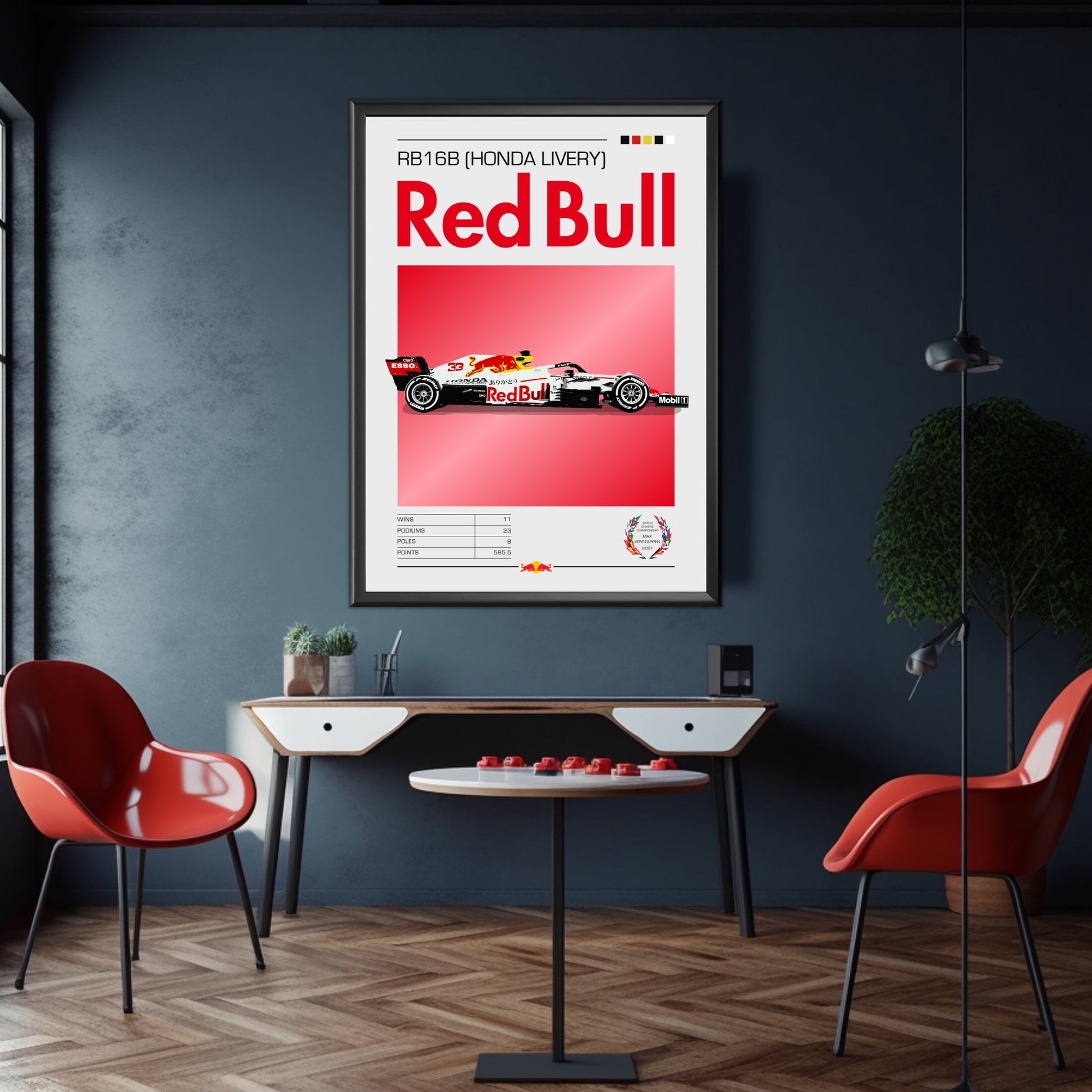 Red Bull RB16B Formula 1 Poster