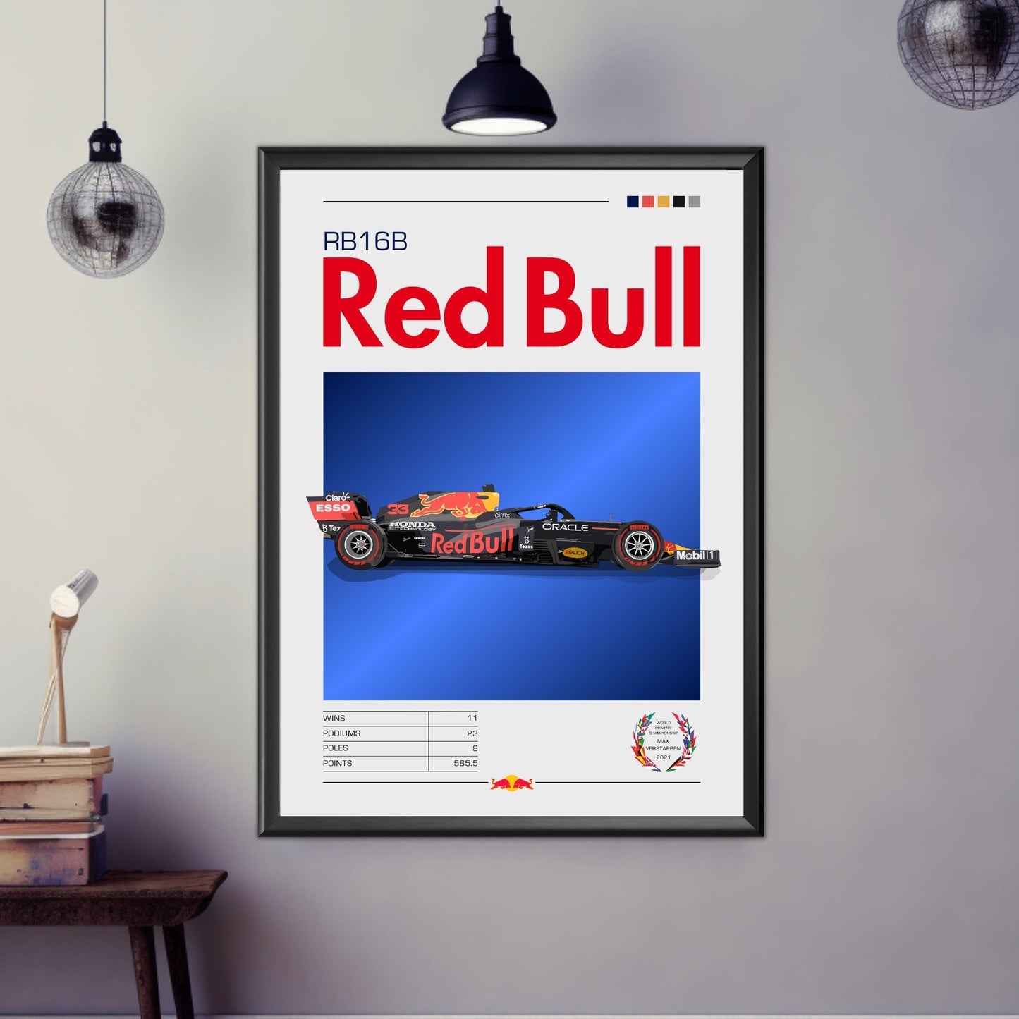 F1 Red Bull RB16B Print