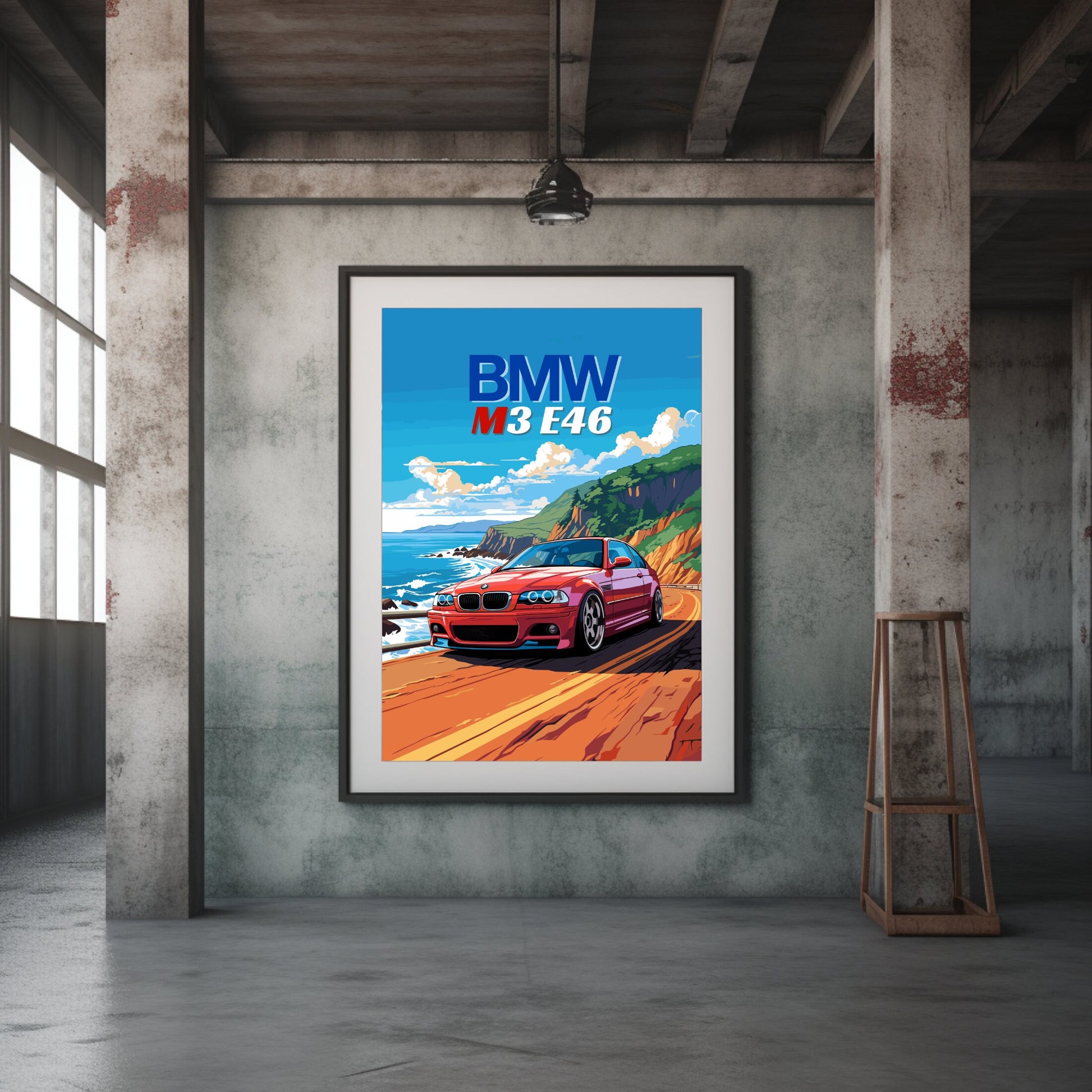 BMW M3 E46 Print, 2000s Car