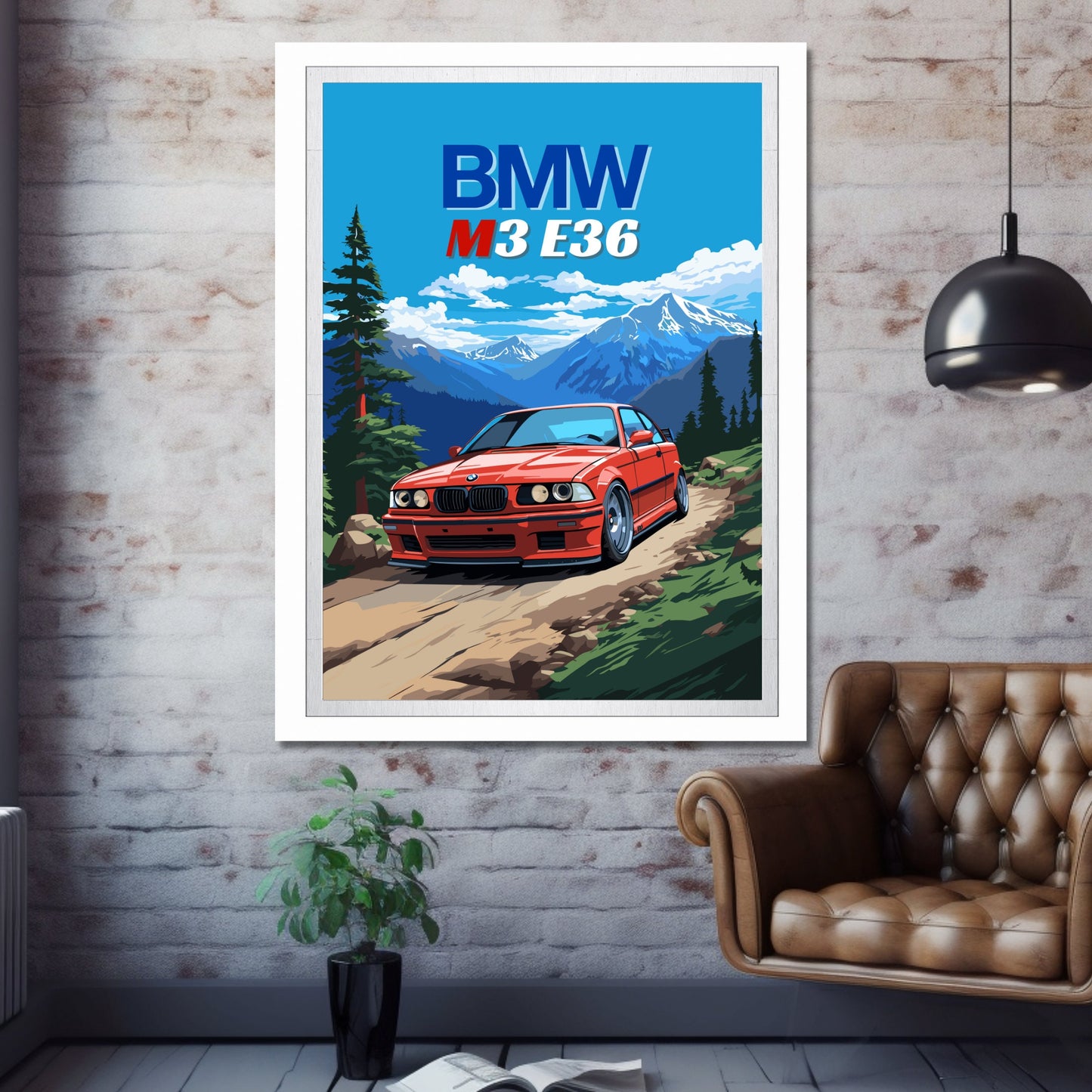 BMW M3 E36 Print, 1990s Car