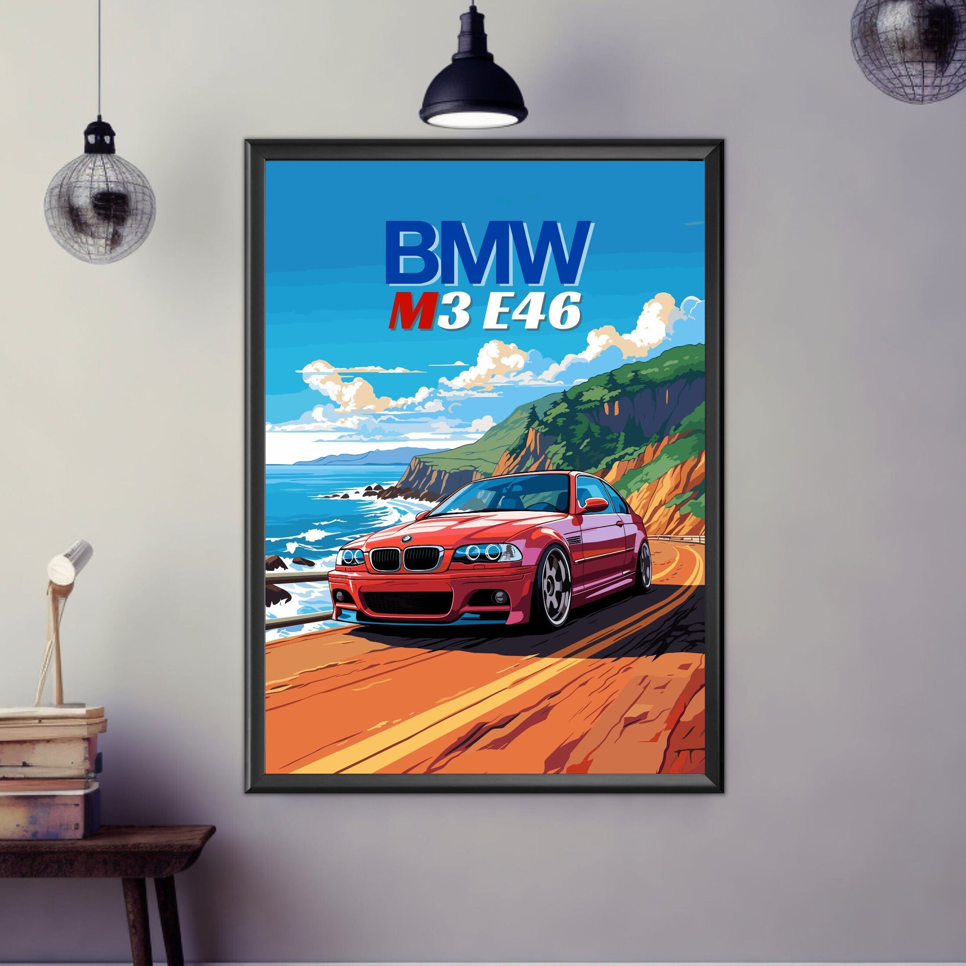 BMW M3 E46 Print, 2000s Car