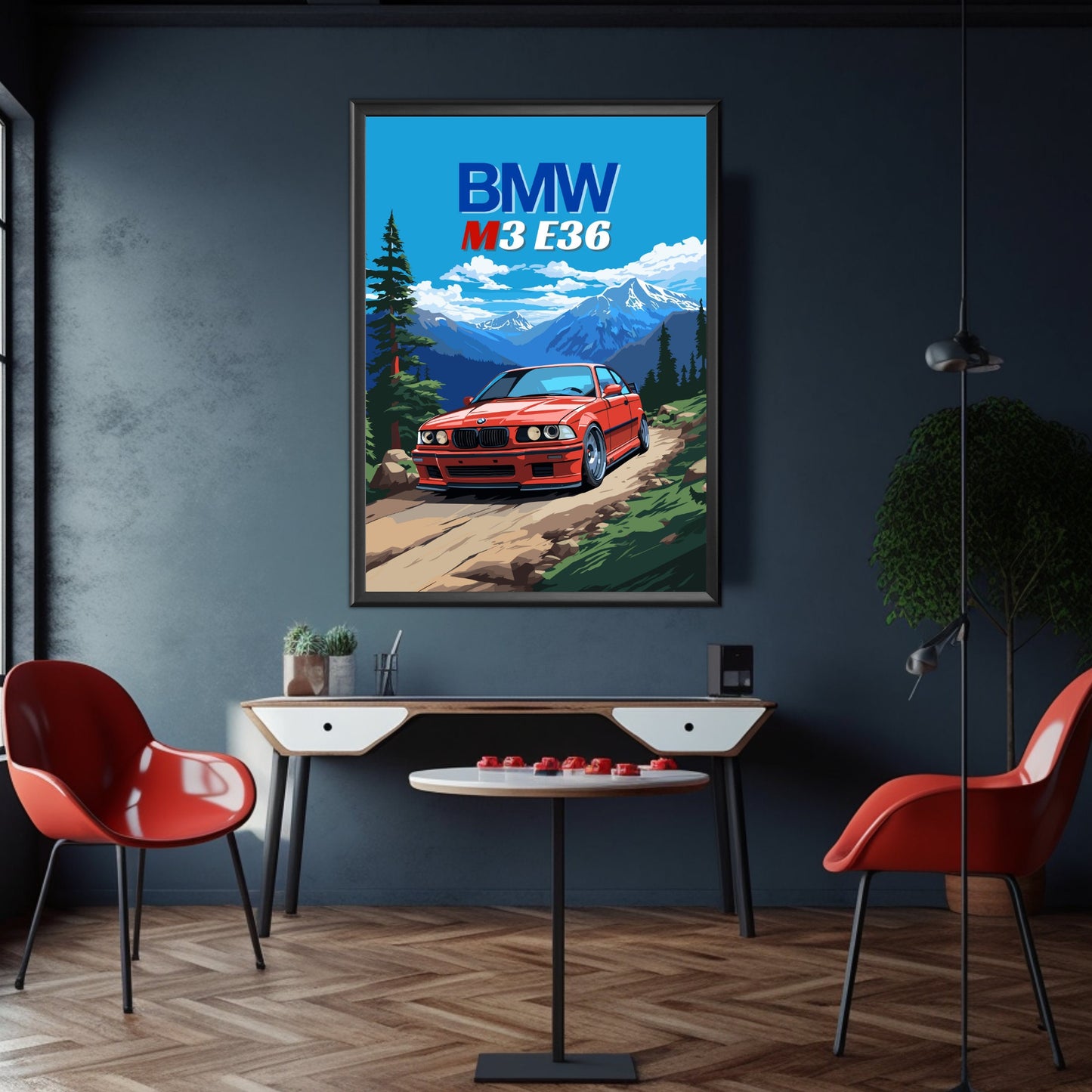 BMW M3 E36 Print, 1990s Car