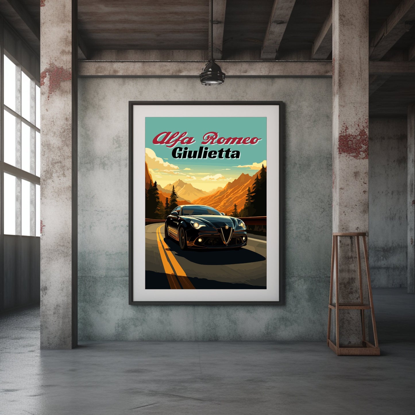 Alfa Romeo Giulietta Classic Car Print