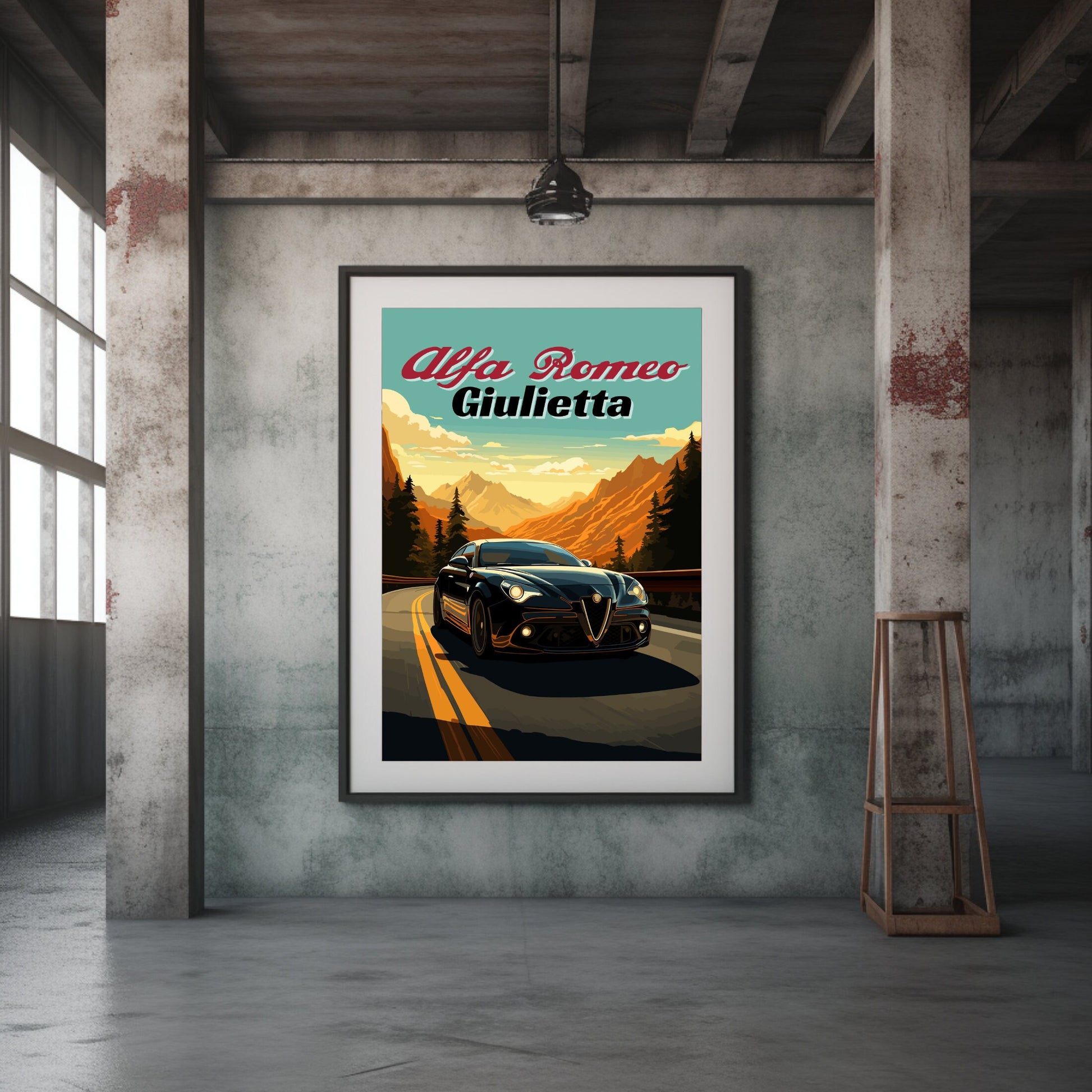 Alfa Romeo Giulietta Classic Car Print