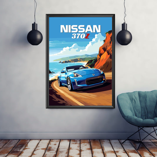 Nissan 370Z Poster, Nissan 370Z Print, 2010s Car Print, Car Print, Car Poster, Car Art, Japanese Car Print, Sports Car Print, Grand Tourer