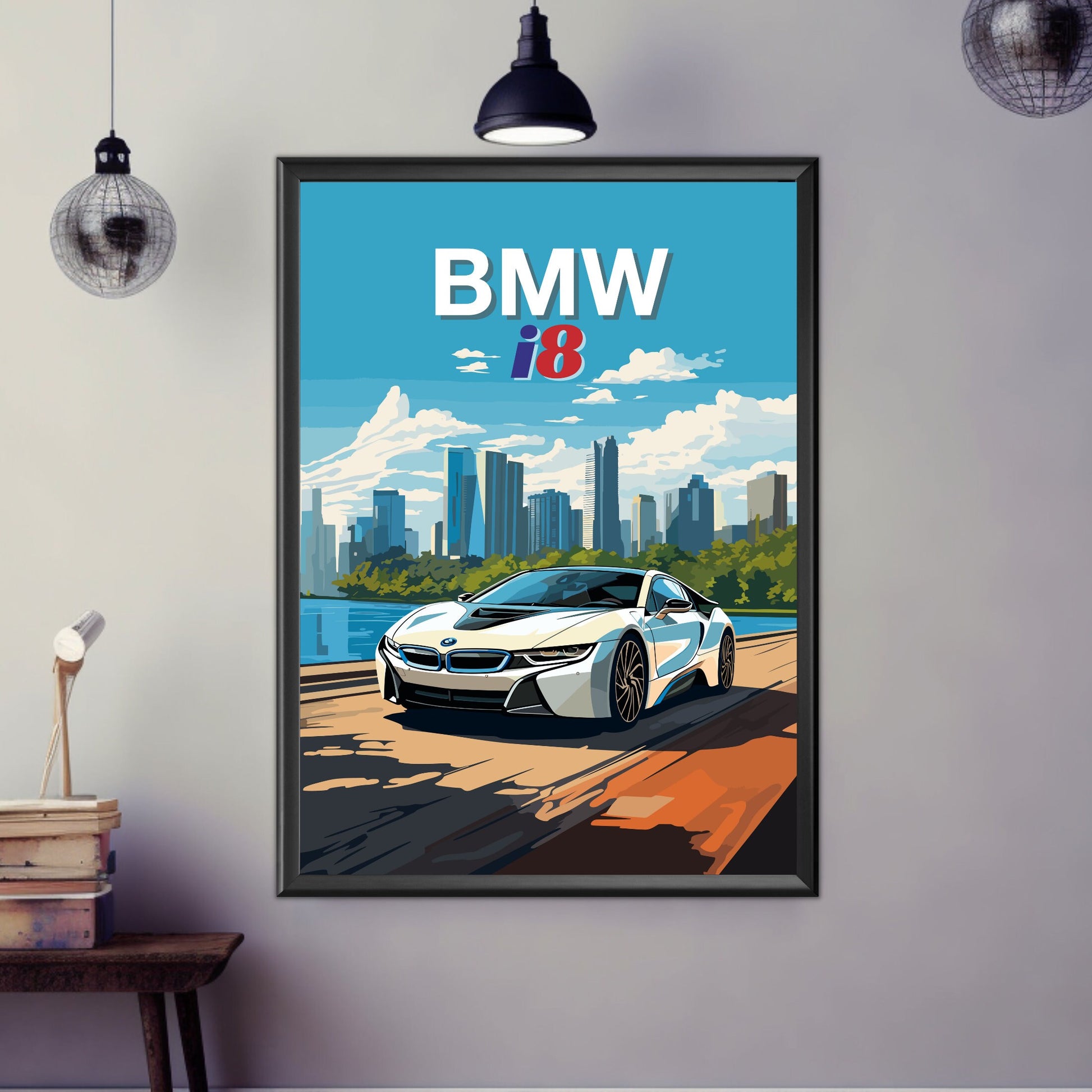 BMW i8 Poster