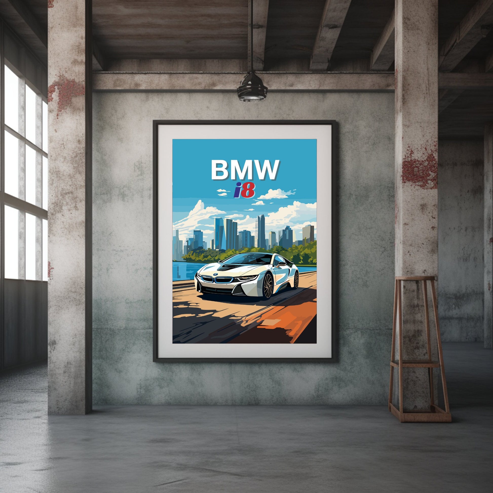 BMW i8 Poster